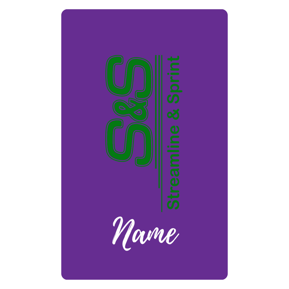 Aluminum Bag Tag (Customized) - Streamline and Sprint