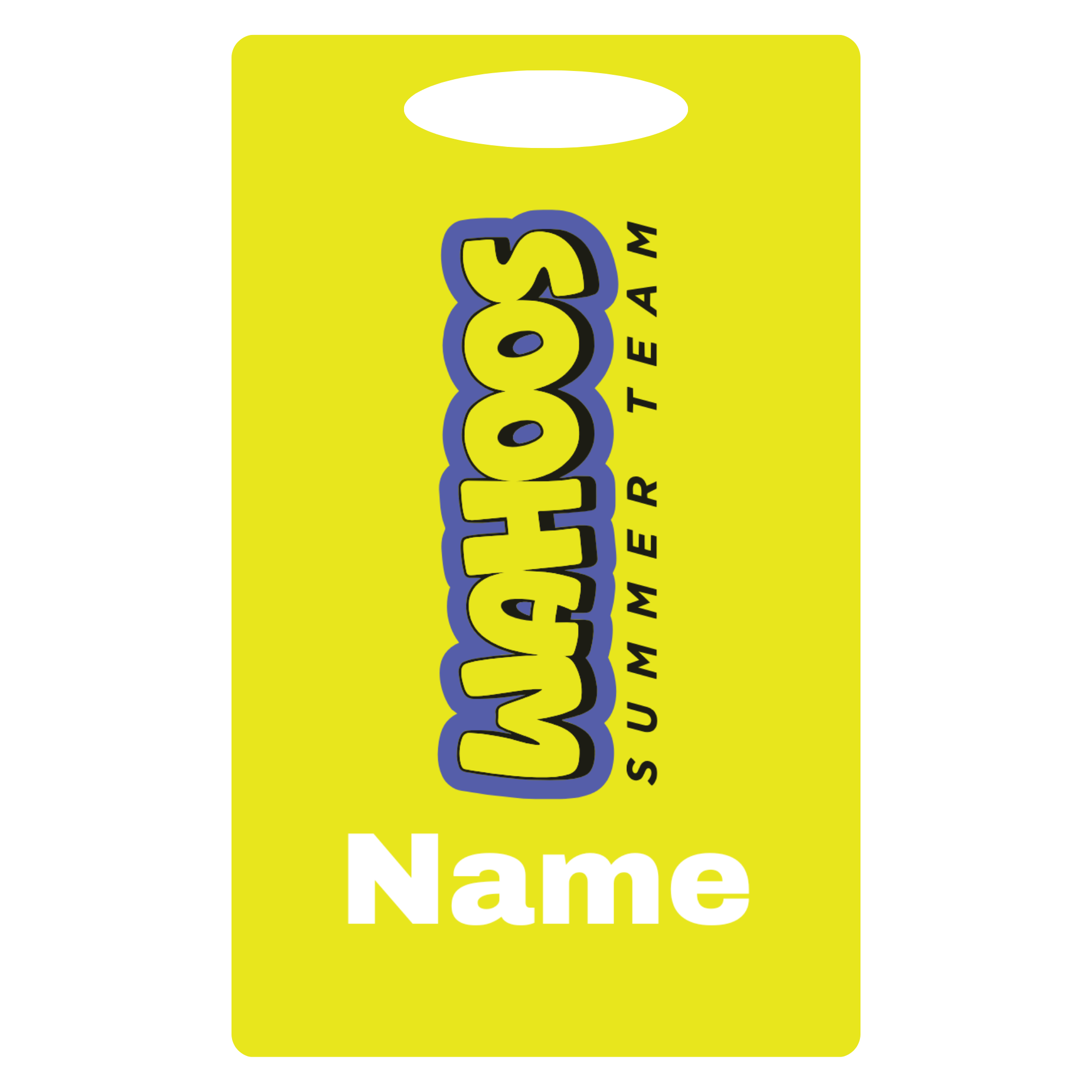 Aluminum Bag Tag (Customized) - Wahoos Summer Team