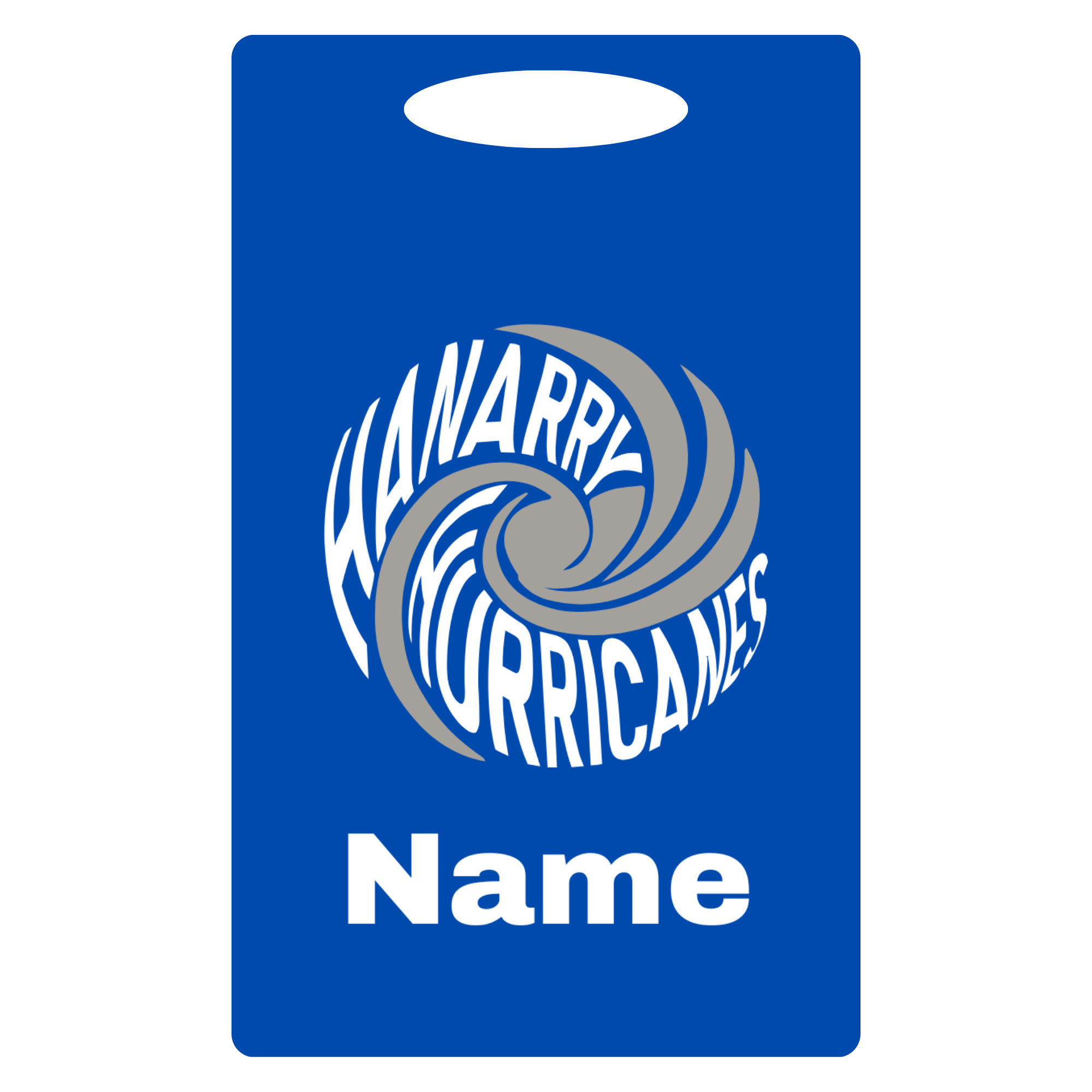 Aluminum Bag Tag (Customized) - Hanarry Hurricanes