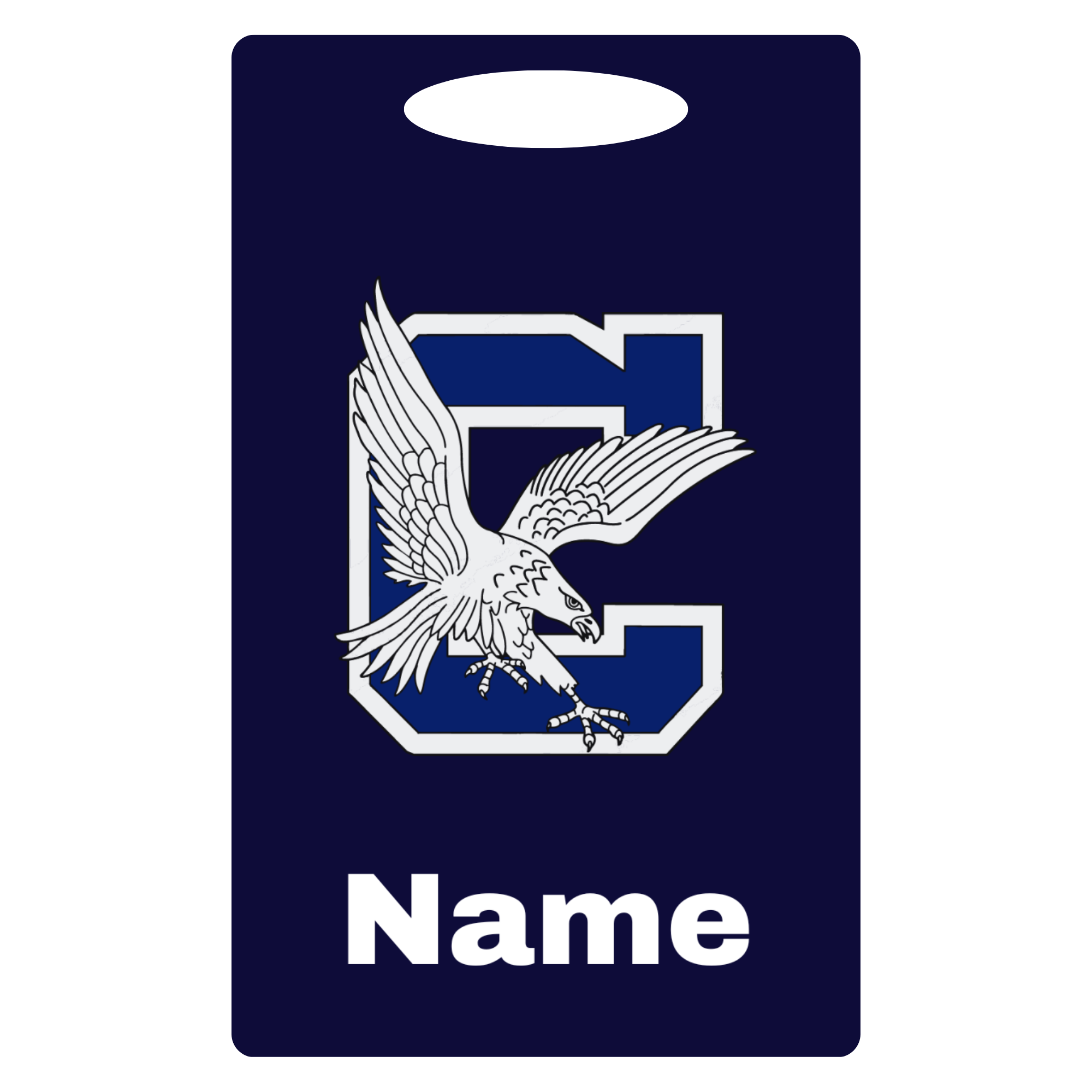 Aluminum Bag Tag (Customized) - Clover High School
