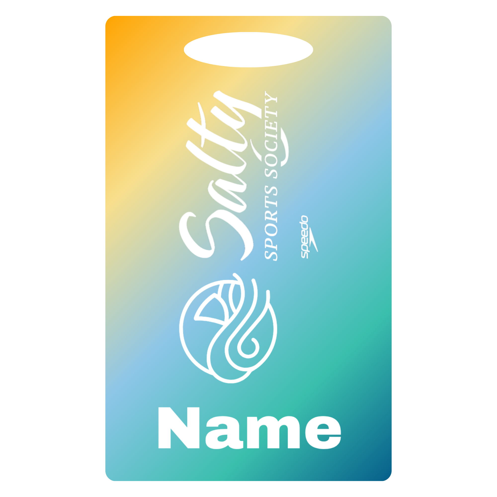 Aluminum Bag Tag (Customized) - Salty Sports Society