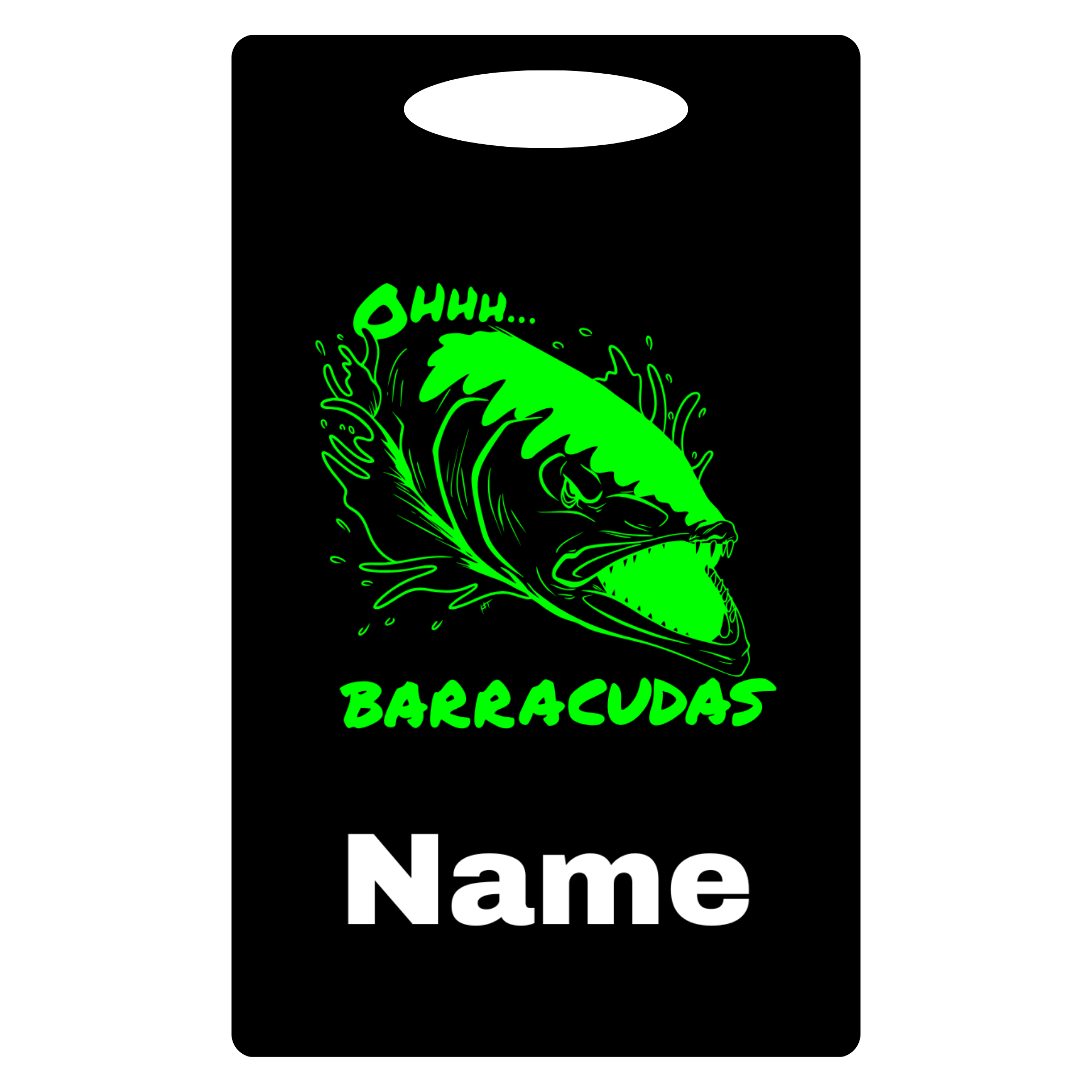 Aluminum Bag Tag (Customized) - Holly Springs