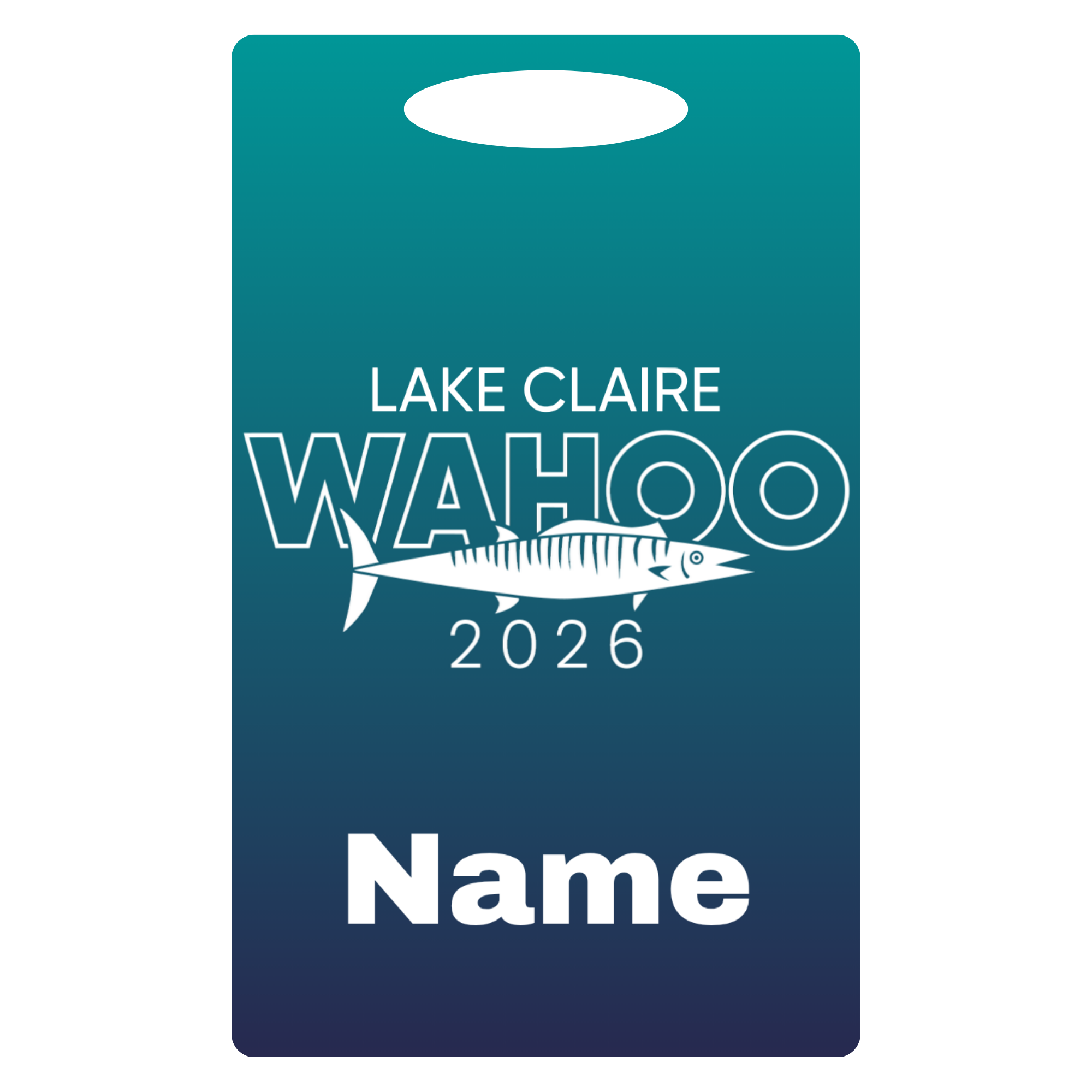 Aluminum Bag Tag (Customized) - Lake Claire