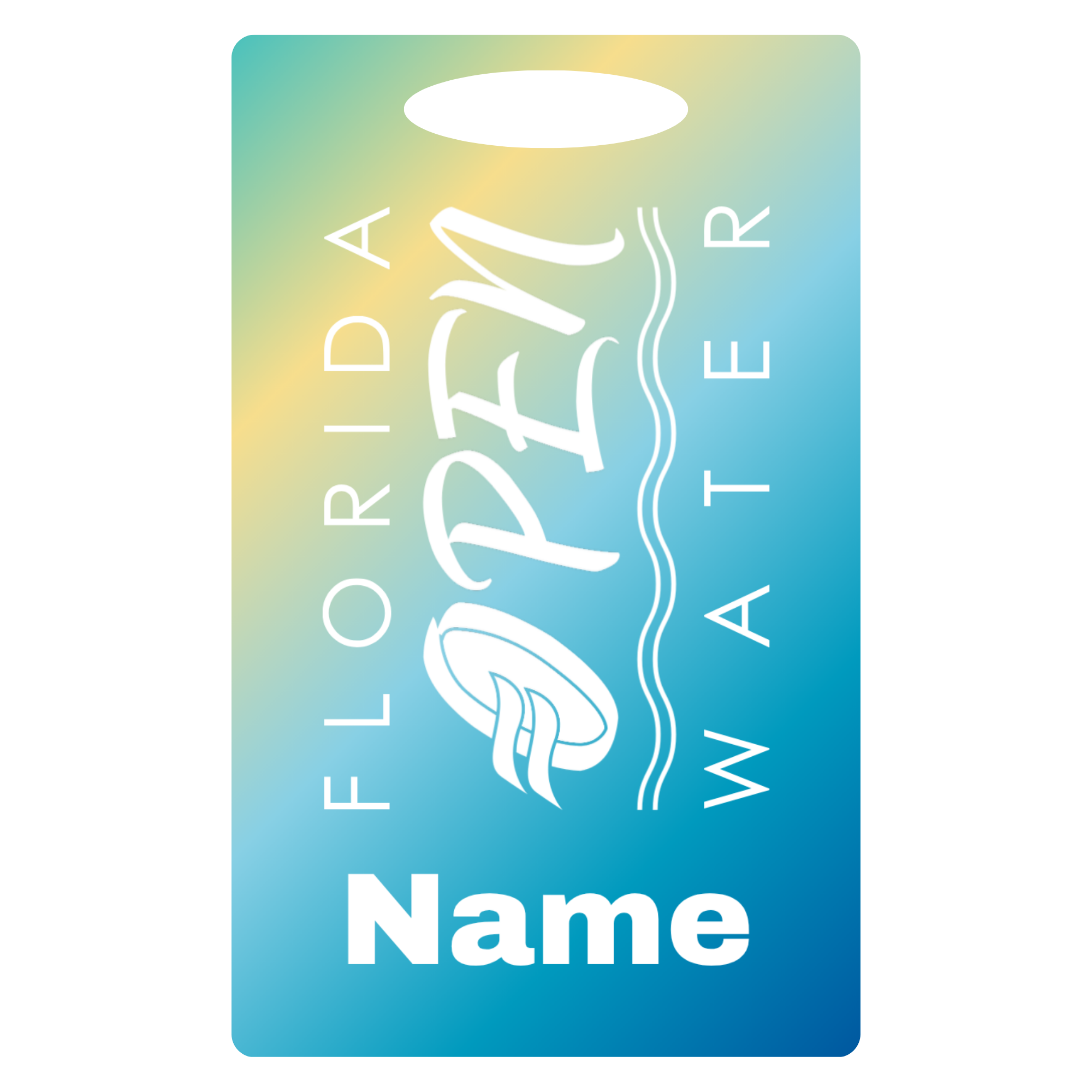 Aluminum Bag Tag (Customized) - Florida Open Water