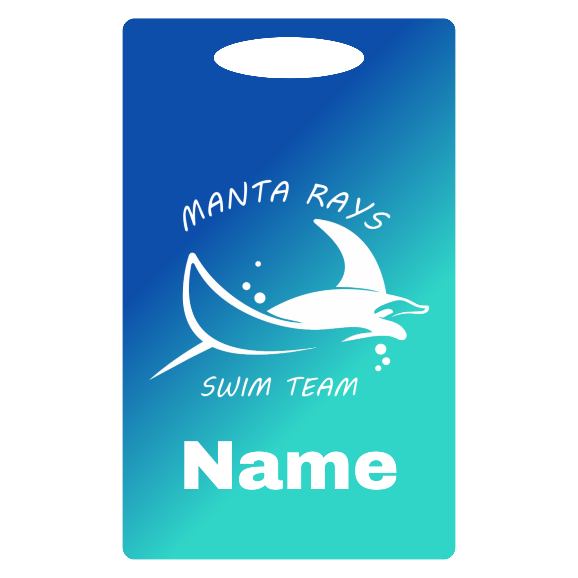 Aluminum Bag Tag (Customized) - Mt Isle Harbor