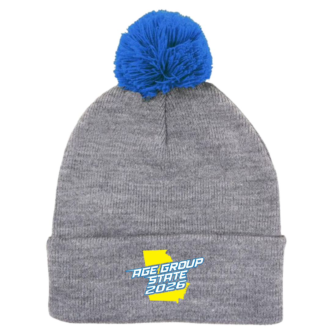 Puff Ball Beanie (Customized) - 2026 GA Age Group Championship