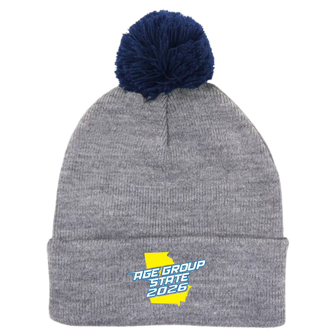 Puff Ball Beanie (Customized) - 2026 GA Age Group Championship