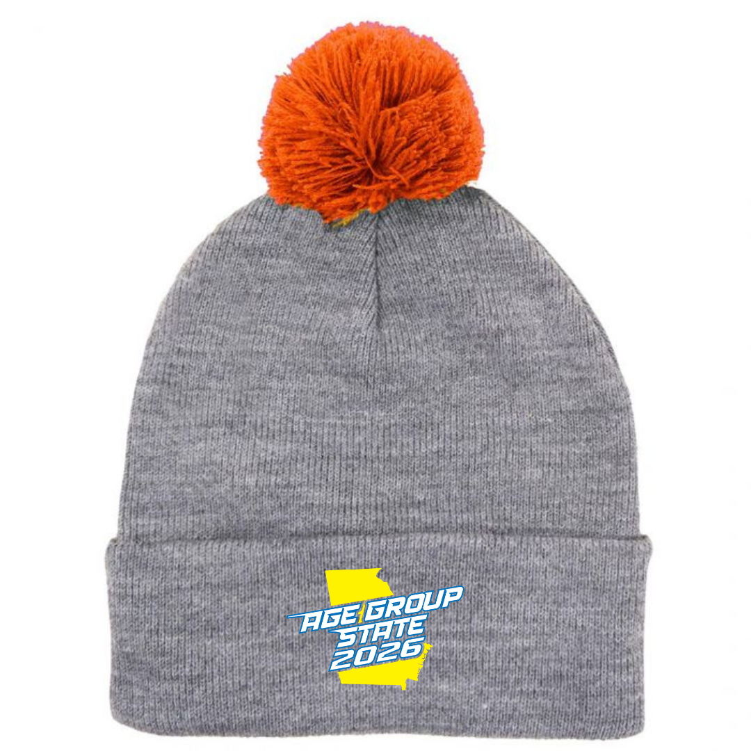 Puff Ball Beanie (Customized) - 2026 GA Age Group Championship