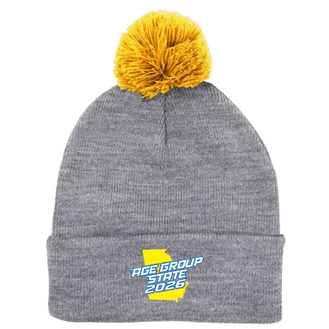 Puff Ball Beanie (Customized) - 2026 GA Age Group Championship