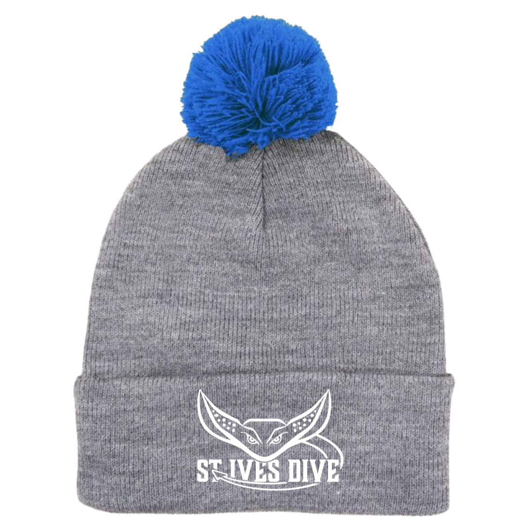 Puff Ball Beanie (Customized) - St Ives Dive