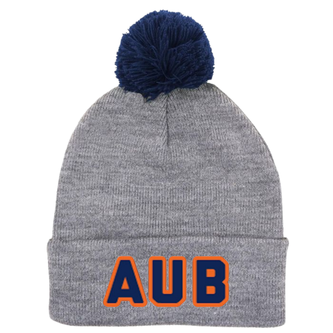 Puff Ball Beanie (Customized) - Auburn Aquatics