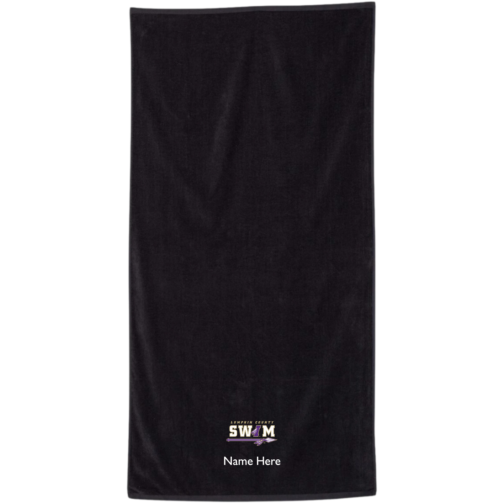 34" x 70" Velour Towel (Embroidered) - Lumpkin County Swim Team