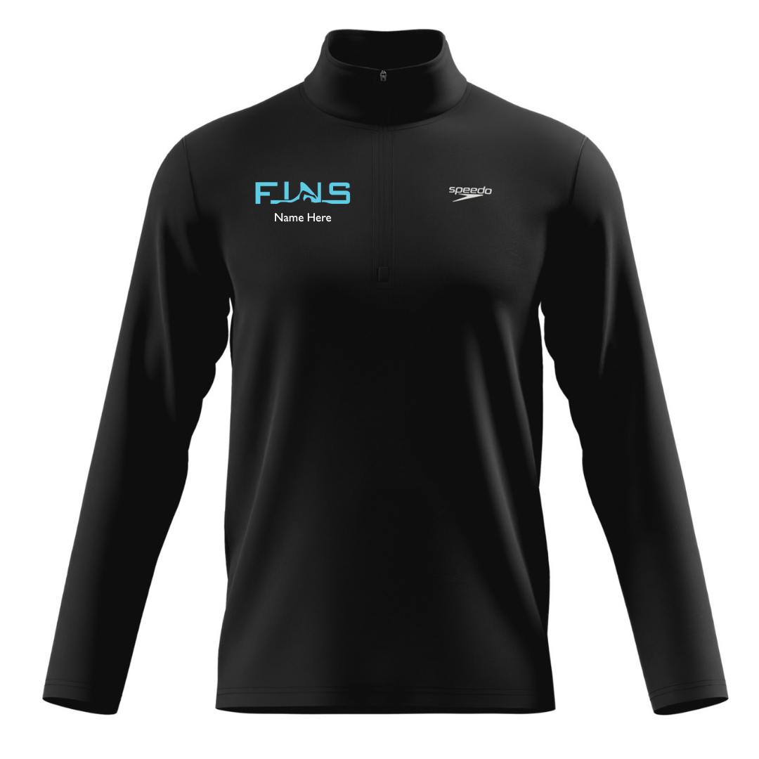 Speedo Unisex Lightweight Jersey 1/4 Zip (Customized) - Bluffton Fins