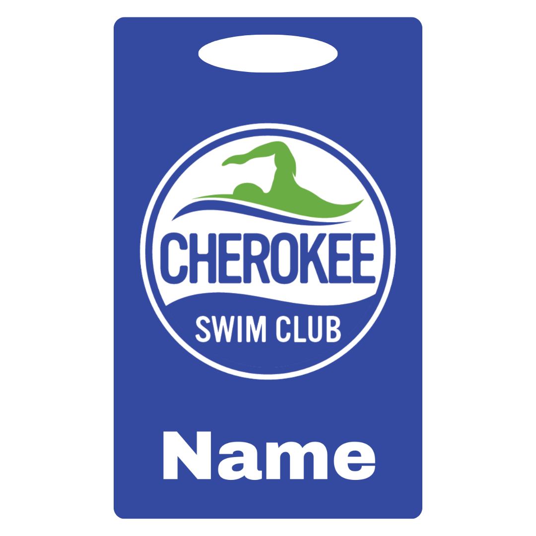 Aluminum Bag Tag (Customized) - Cherokee Swim Club