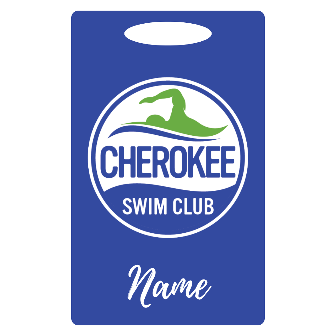 Aluminum Bag Tag (Customized) - Cherokee Swim Club