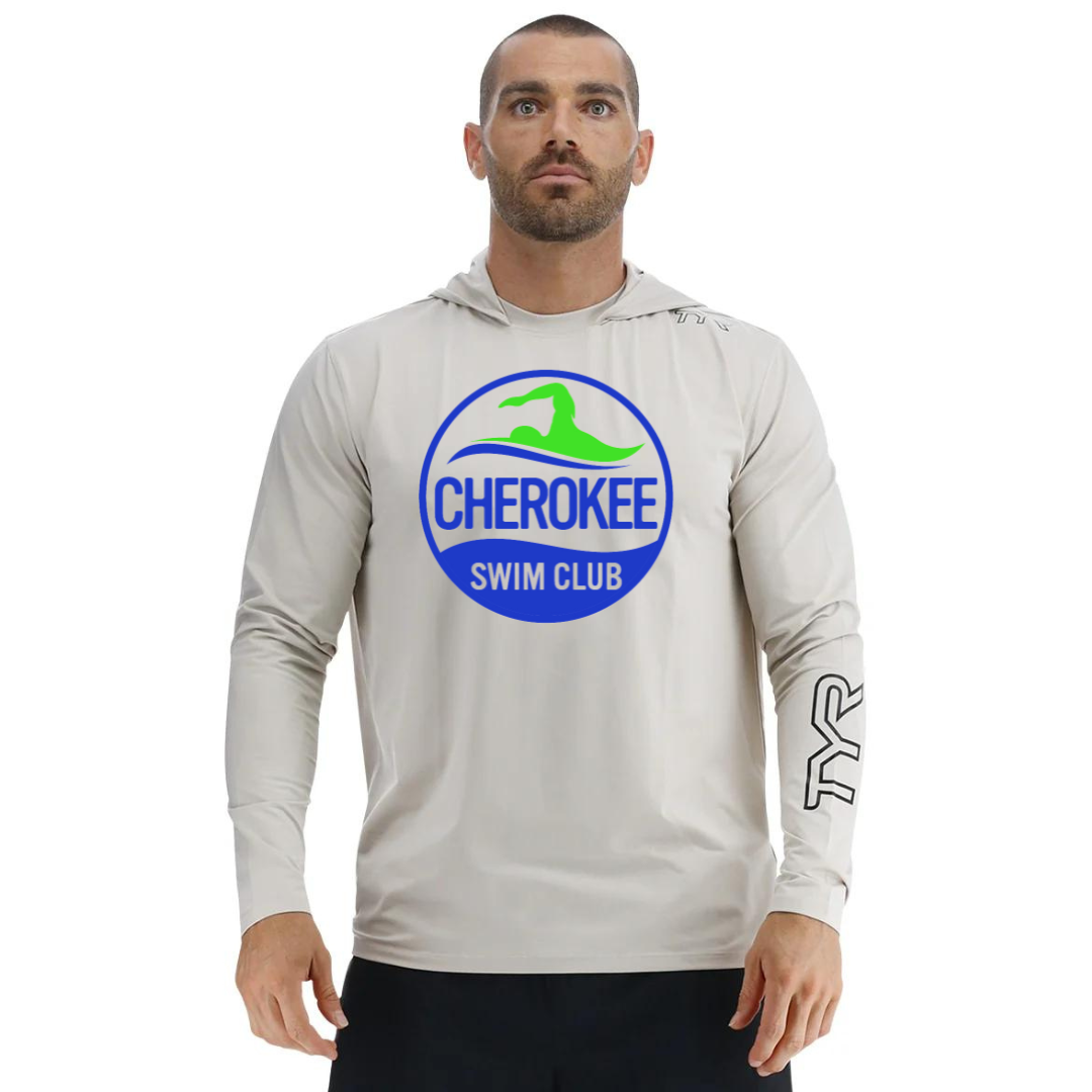 TYR Sun Defense Hooded Shirt (Customized) - Cherokee Swim Club