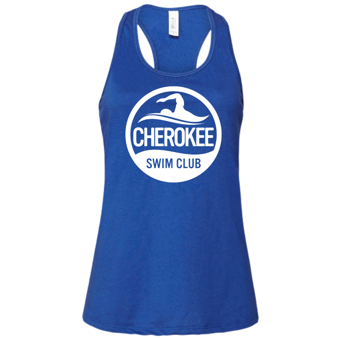 Ladies' Racer Back Tank (Customized) - Cherokee Swim Club