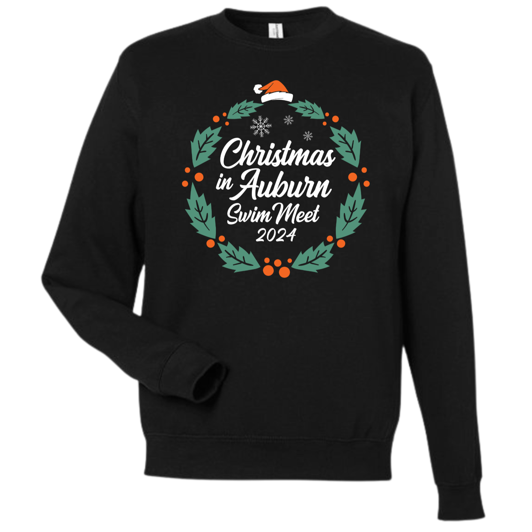 Fleece Crew Neck Sweatshirt (Customized) - Christmas in Auburn