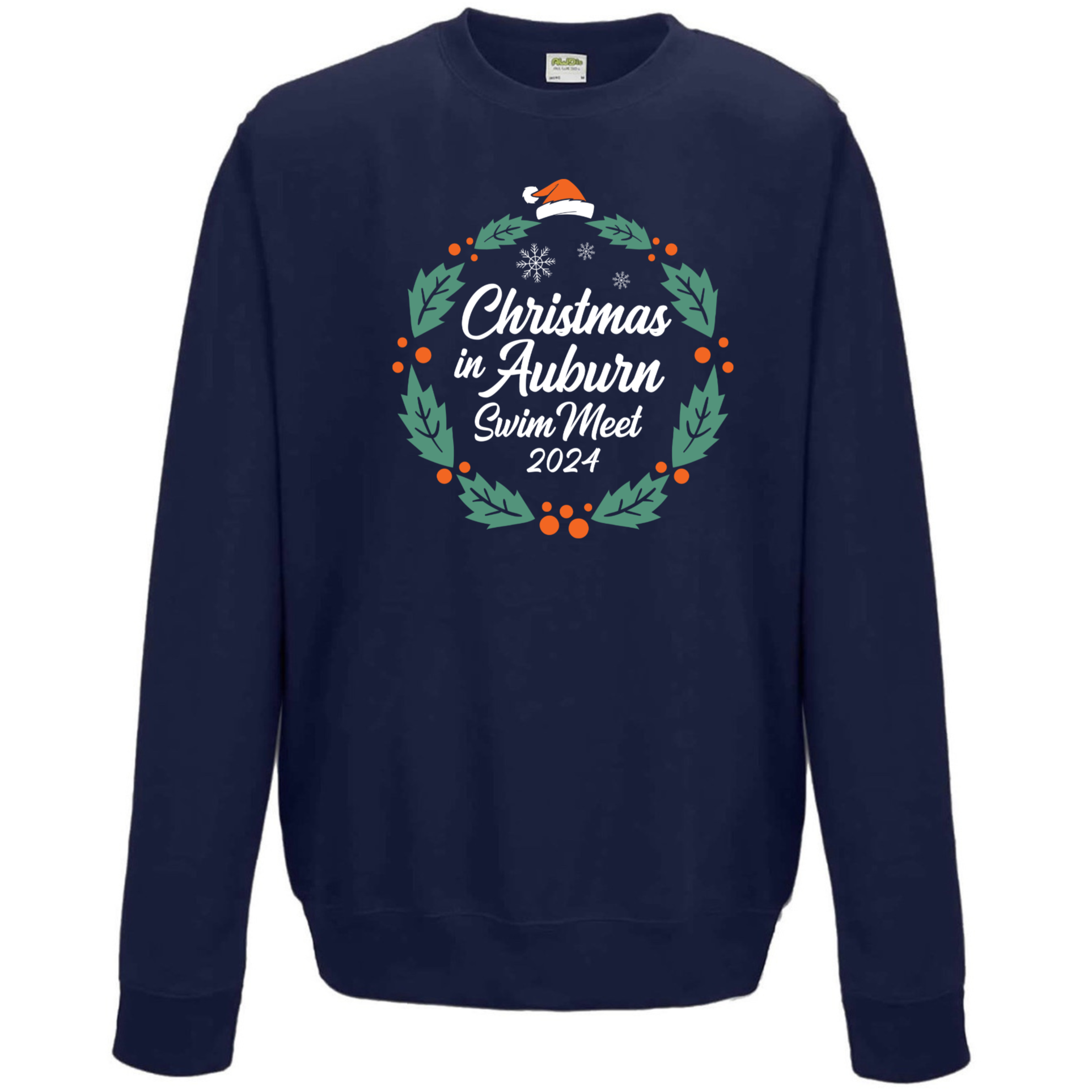 Fleece Crew Neck Sweatshirt (Customized) - Christmas in Auburn