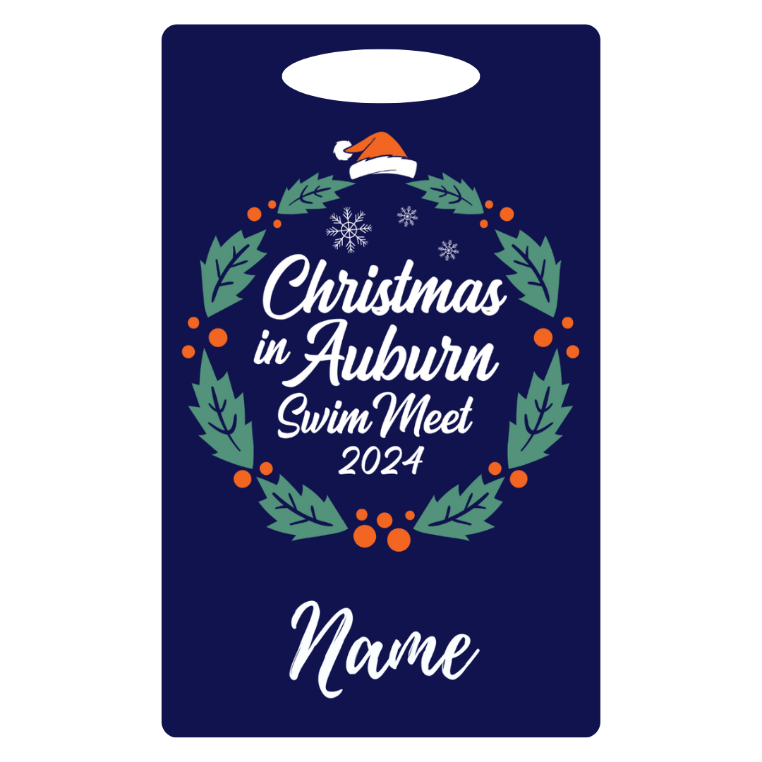 Aluminum Bag Tag (Customized) - Christmas in Auburn