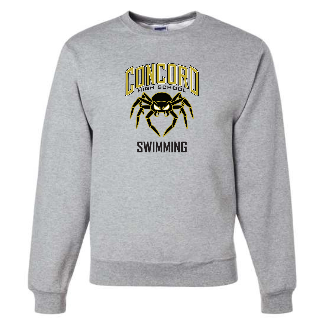 Fleece Crew Neck Sweatshirt Spider Logo (Customized) - Concord HS