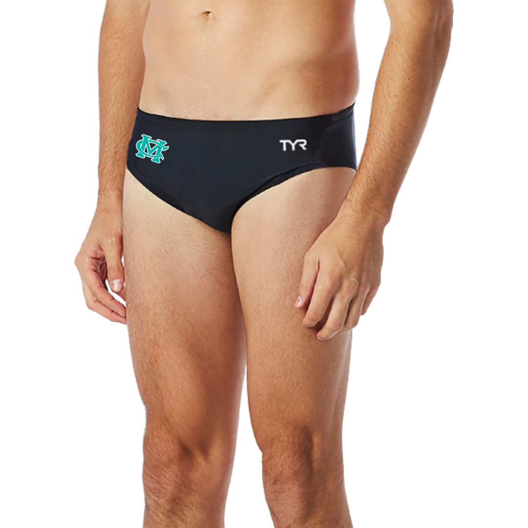 TYR Durafast Elite Brief (Embroidered) - Cox Mill
