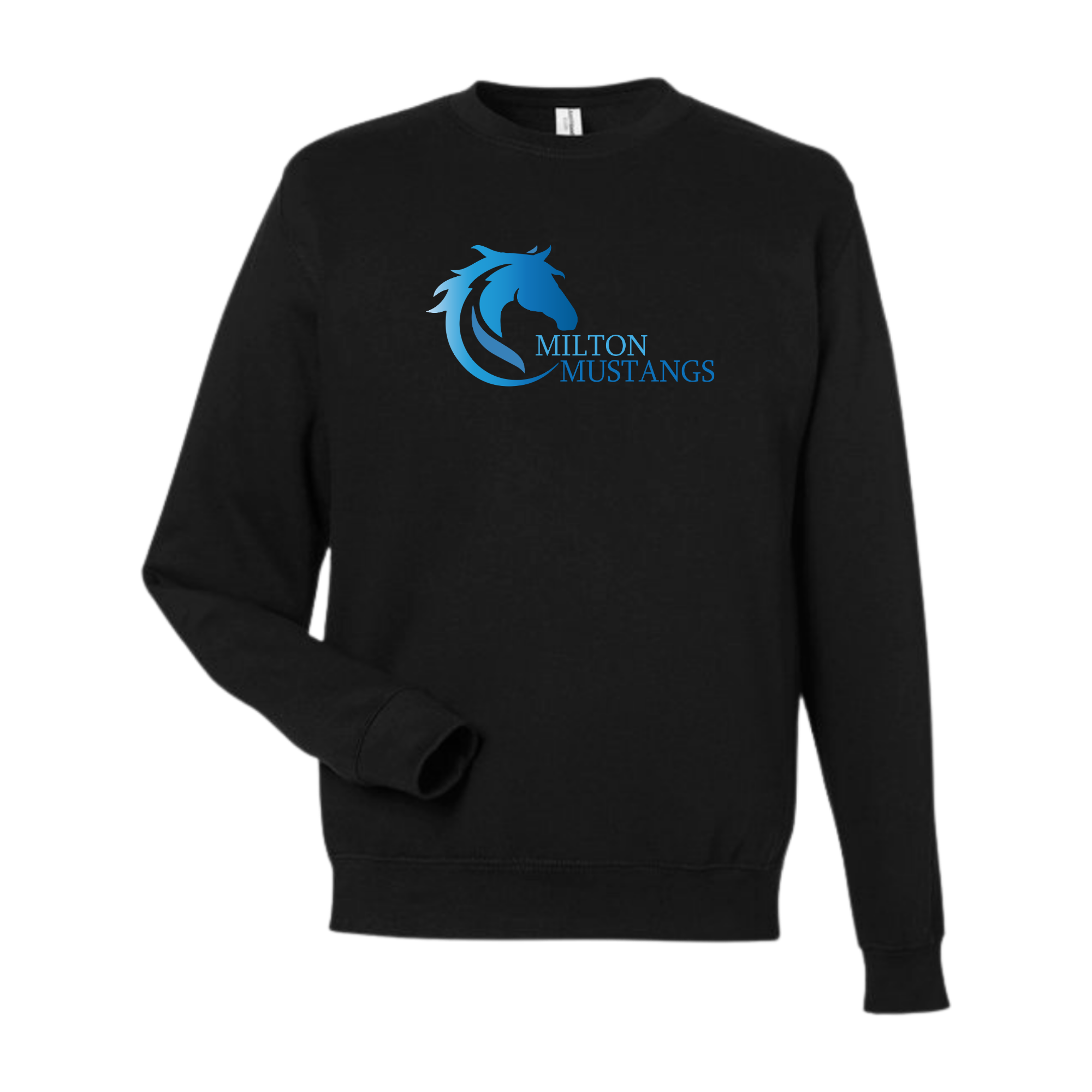 Medium Weight Unisex Crew Neck Sweatshirt (Customized) - Milton Mustangs