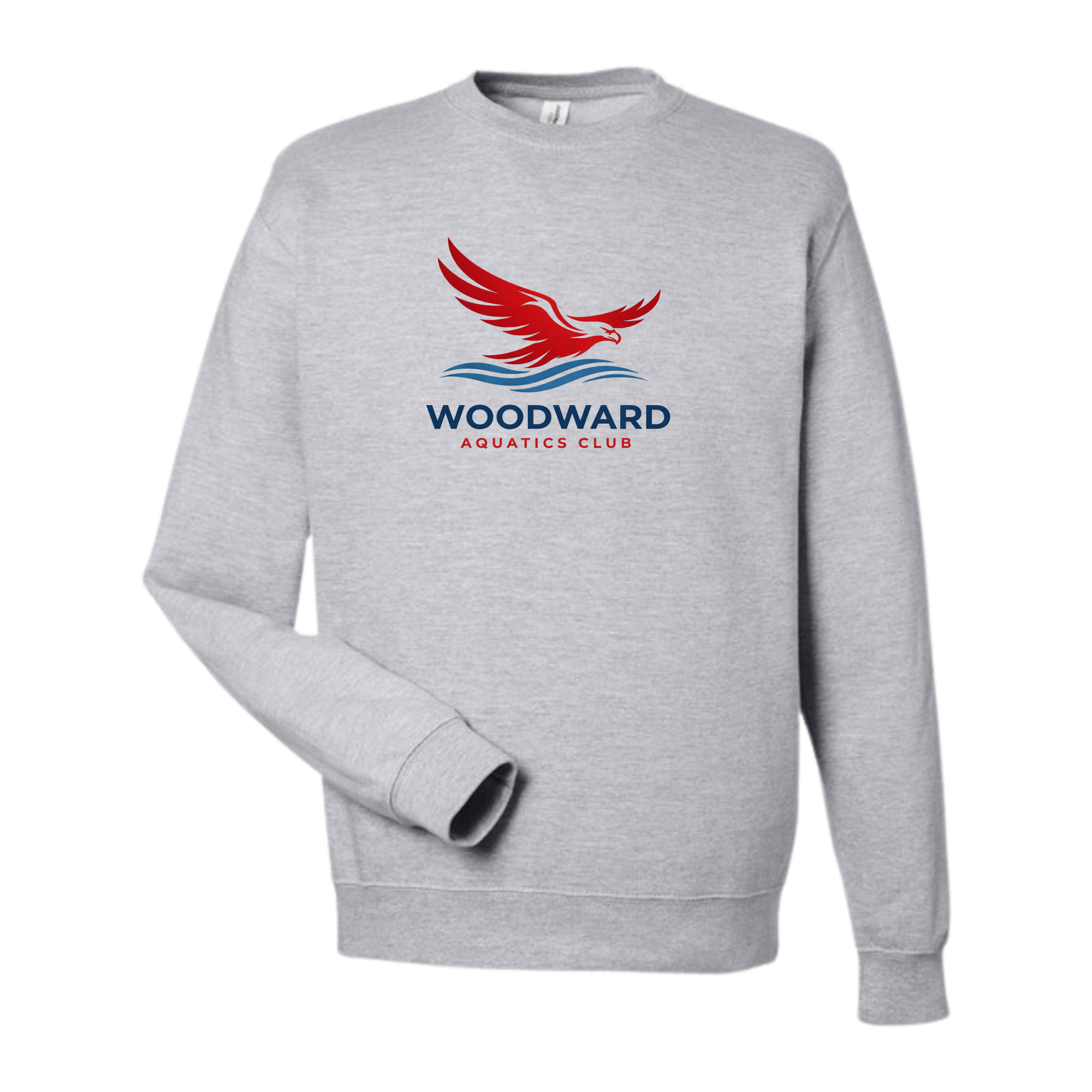 Medium Weight Unisex Crew Neck Sweatshirt (Customized) - Woodward Aquatics Club