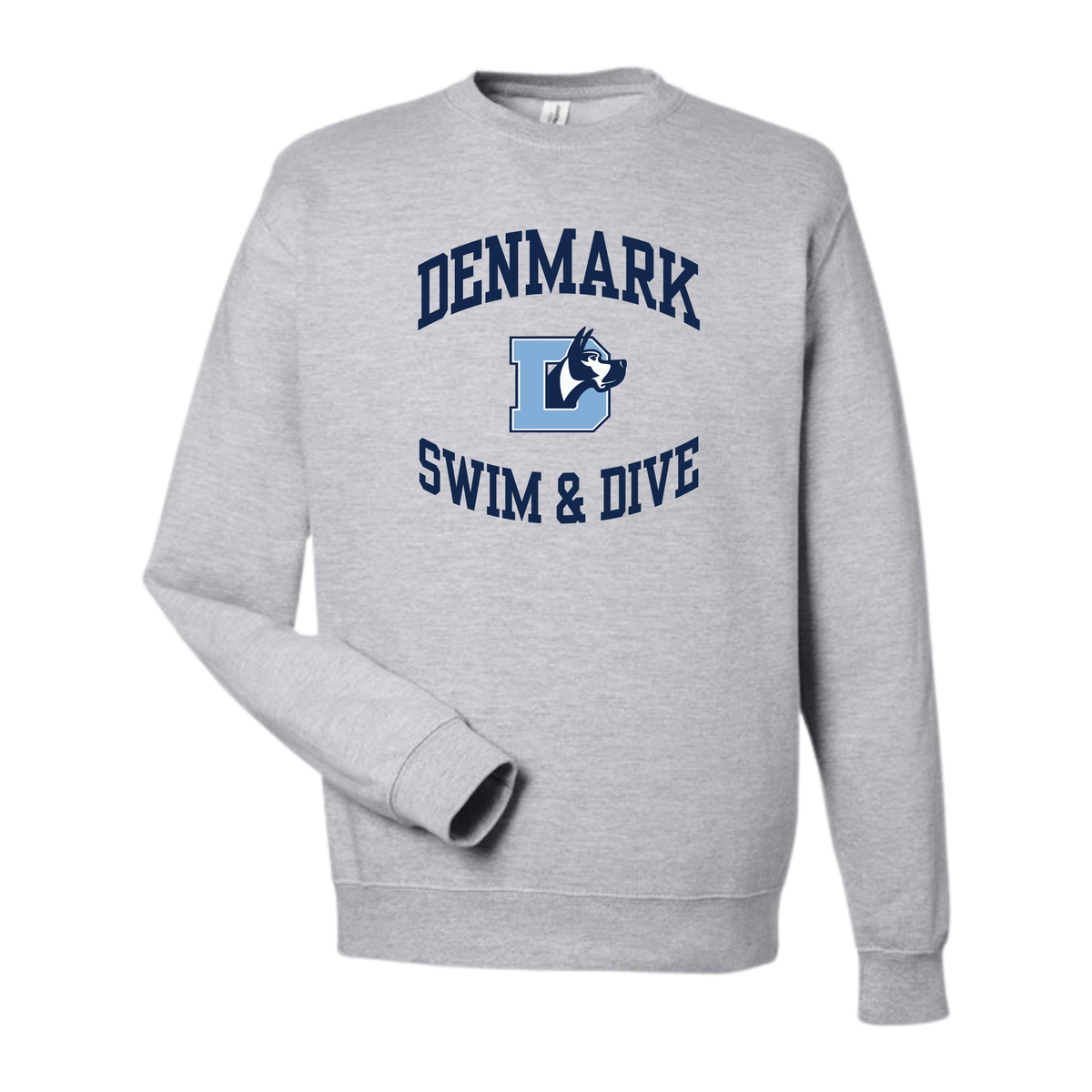 Medium Weight Unisex Crew Neck Sweatshirt (Heat Pressed) - Denmark