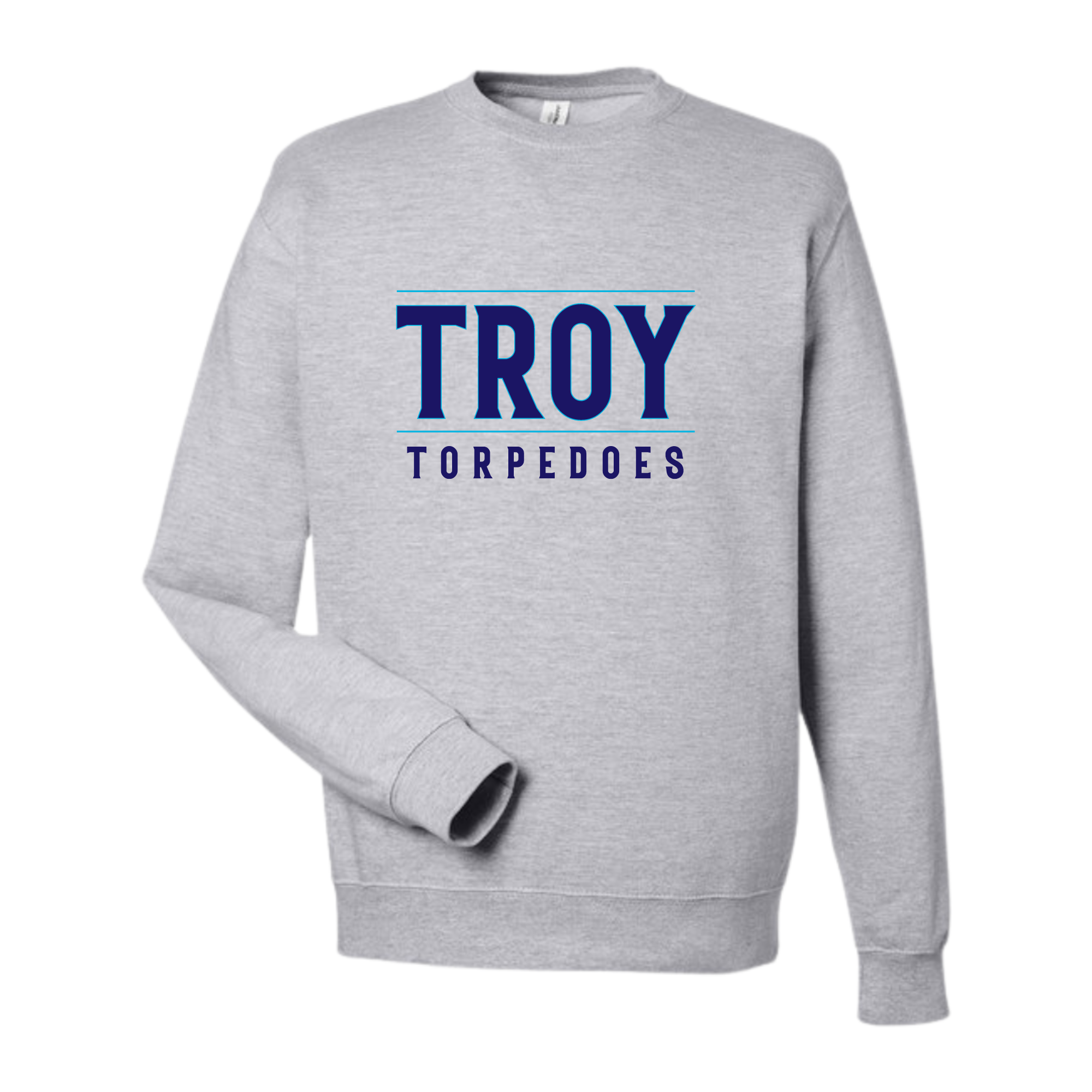 Medium Weight Unisex Crewneck Sweatshirt #1 (Customized) - Troy Torpedos