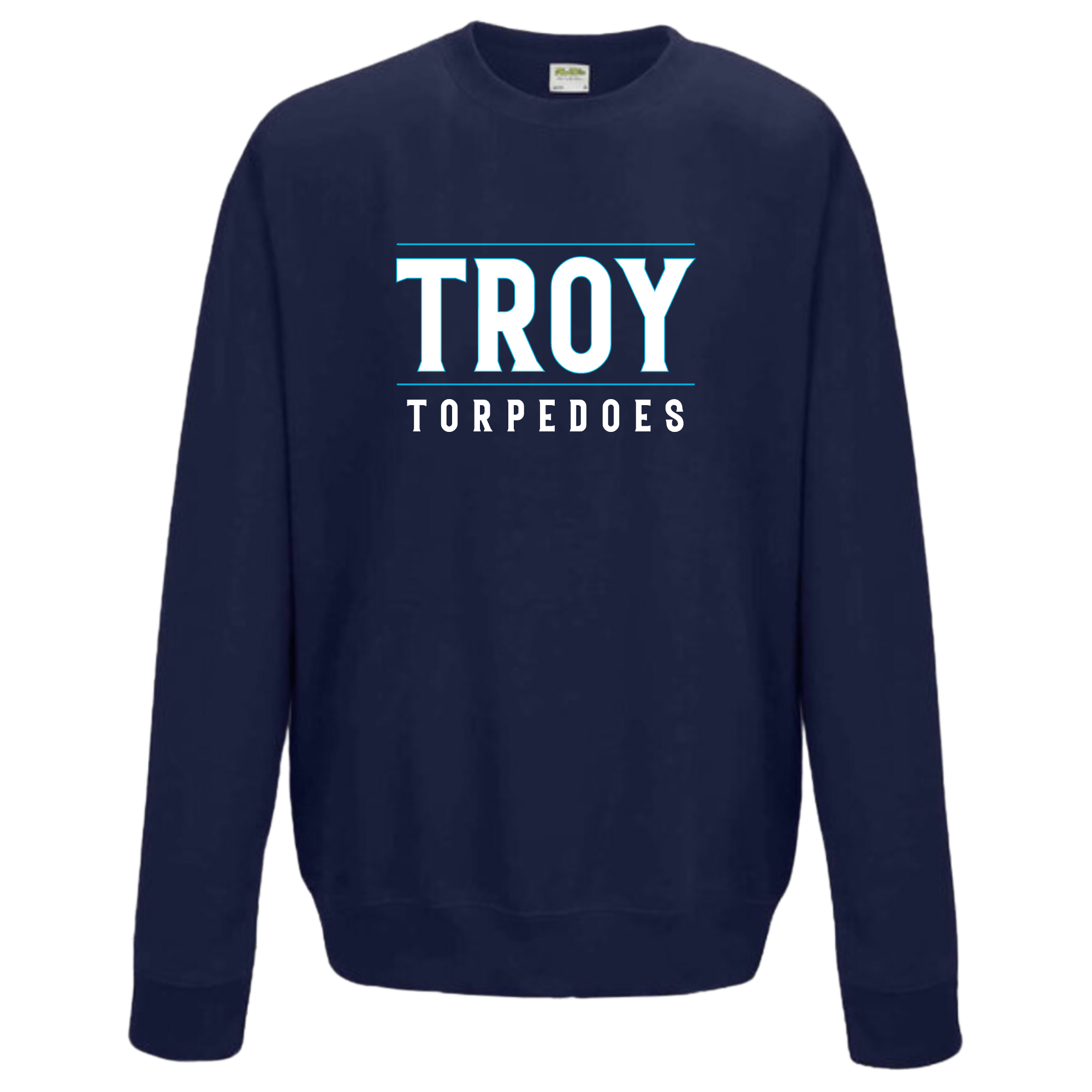 Medium Weight Unisex Crewneck Sweatshirt #1 (Customized) - Troy Torpedos