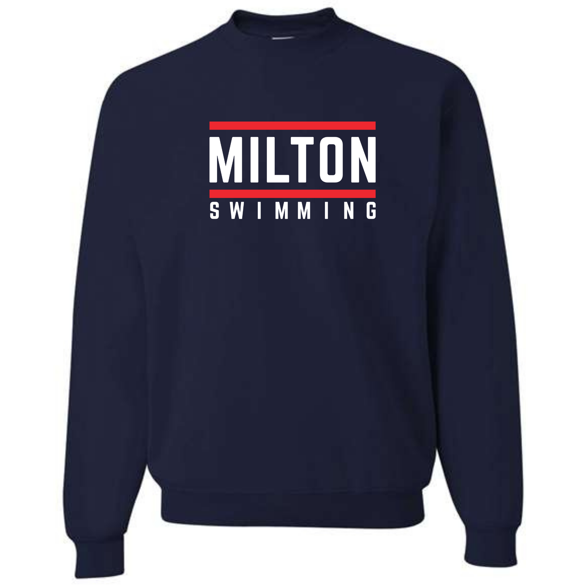 Fleece Crew Neck Sweatshirt Line Design (Customized) - Milton