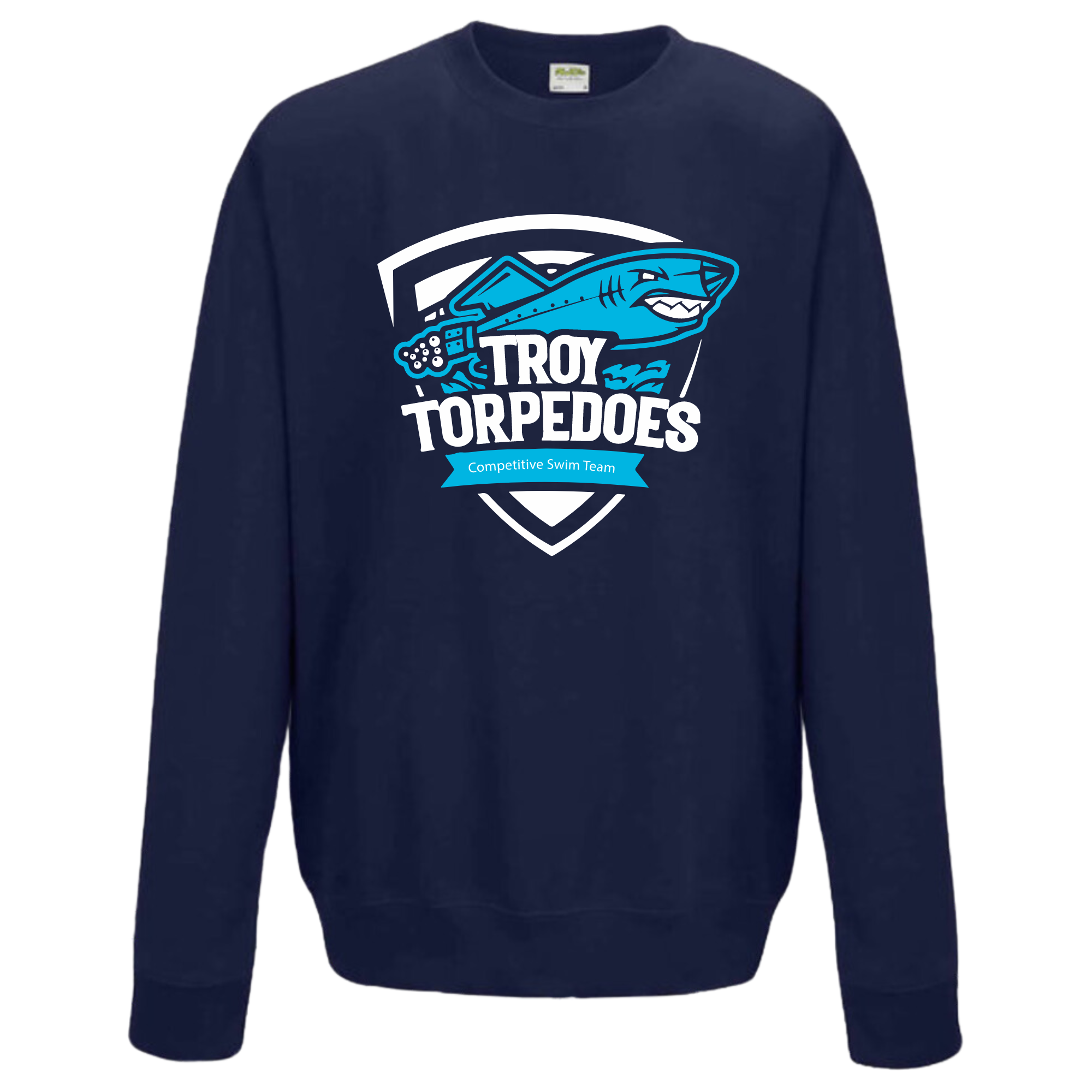 Medium Weight Unisex Crewneck Sweatshirt #2 (Customized) - Troy Torpedoes