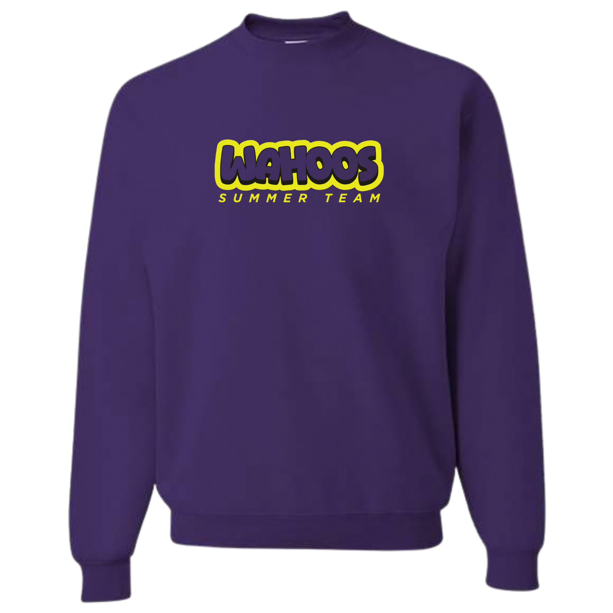 Medium Weight Unisex Crew Neck Sweatshirt (Customized) - Wahoos Summer Team