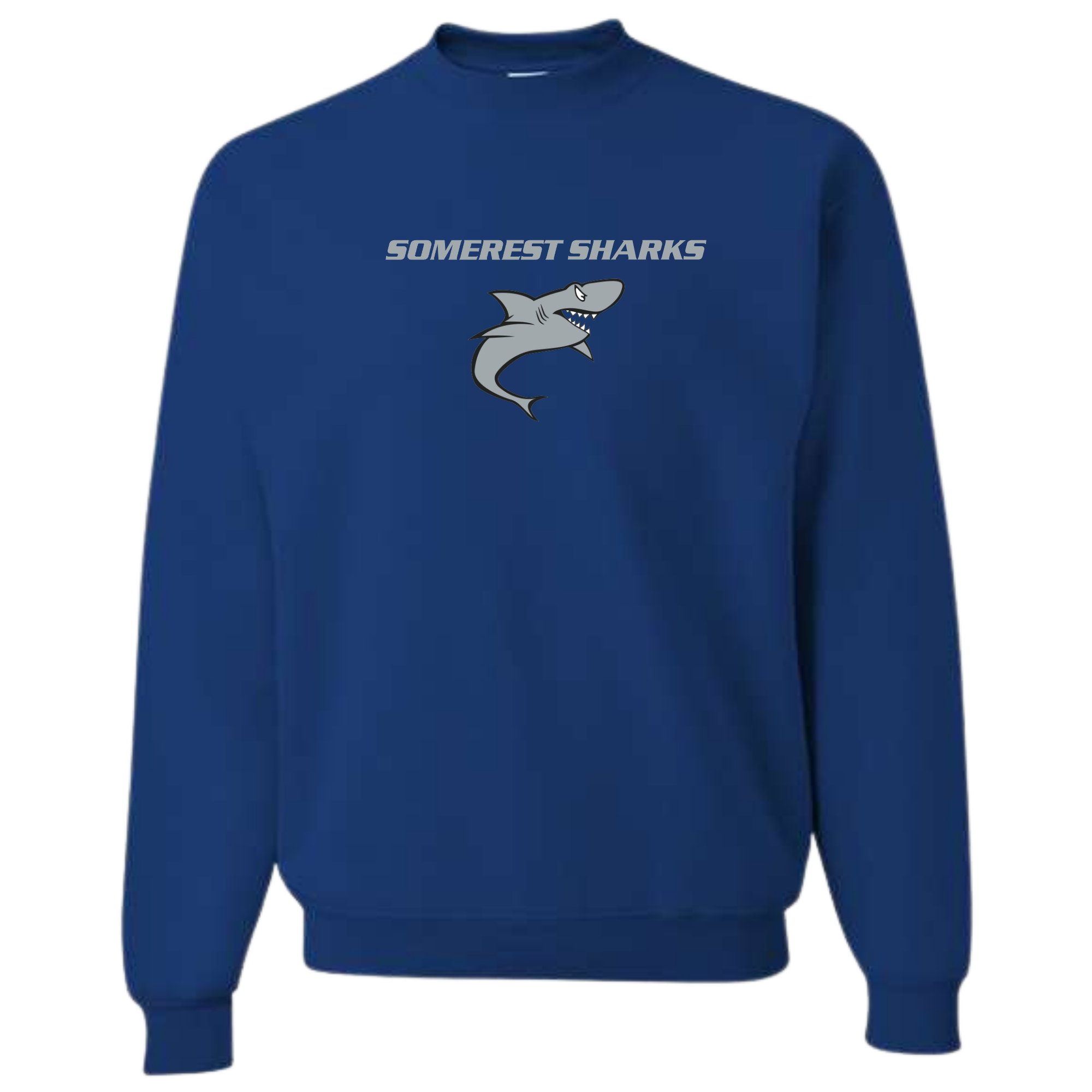 Medium Weight Unisex Crew Neck Sweatshirt (Customized) - Somerset Sharks