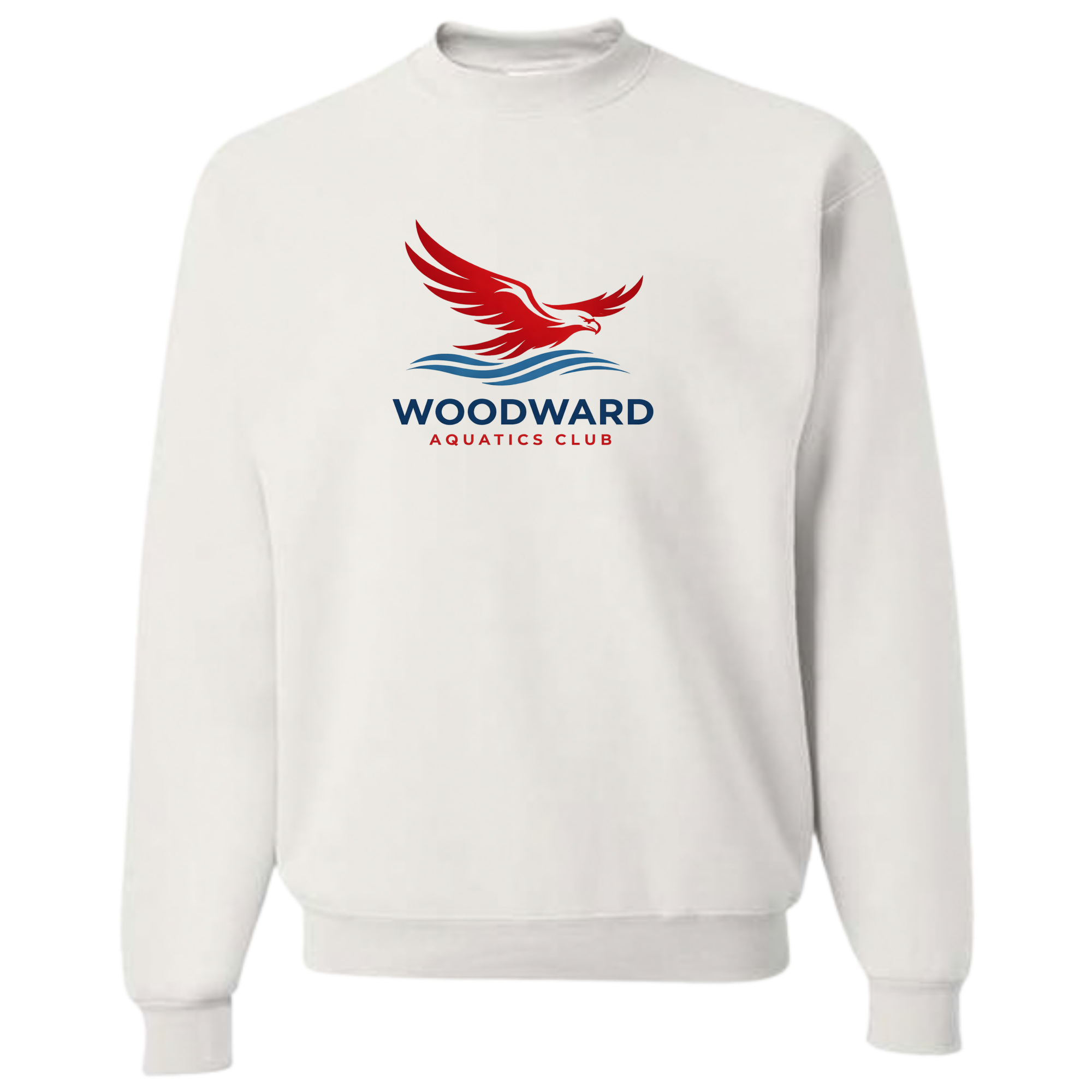 Medium Weight Unisex Crew Neck Sweatshirt (Customized) - Woodward Aquatics Club
