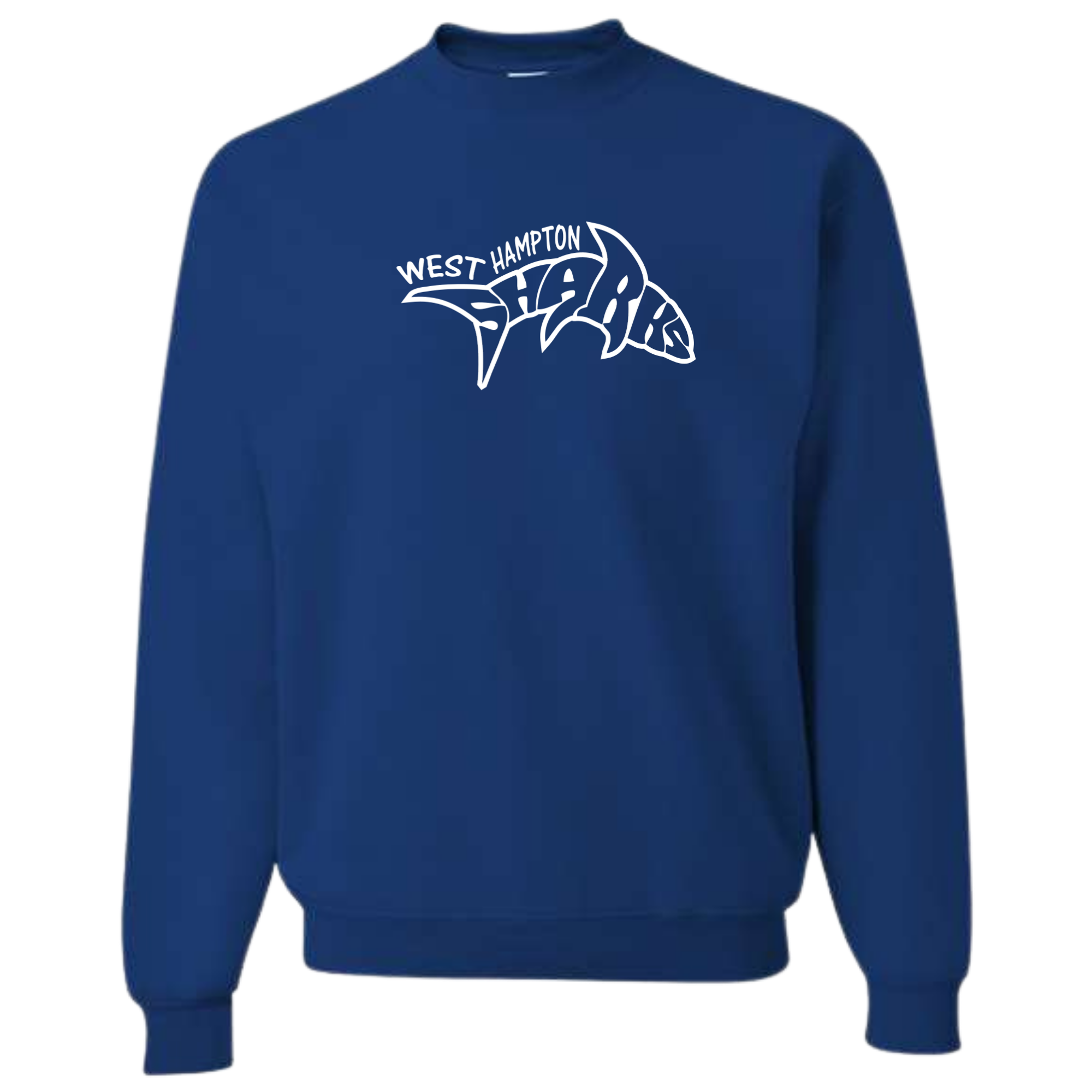 Medium Weight Unisex Crew Neck Sweatshirt (Customized) - West Hampton Sharks