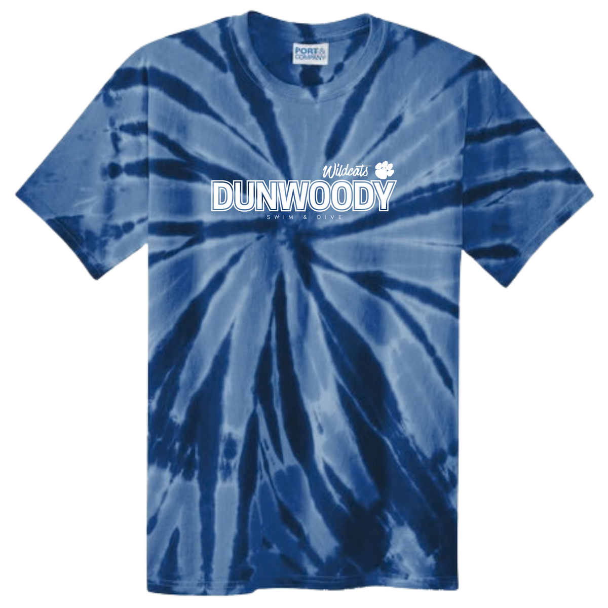 Tie Dye Short Sleeve T-Shirt (Customized) - Dunwoody High School