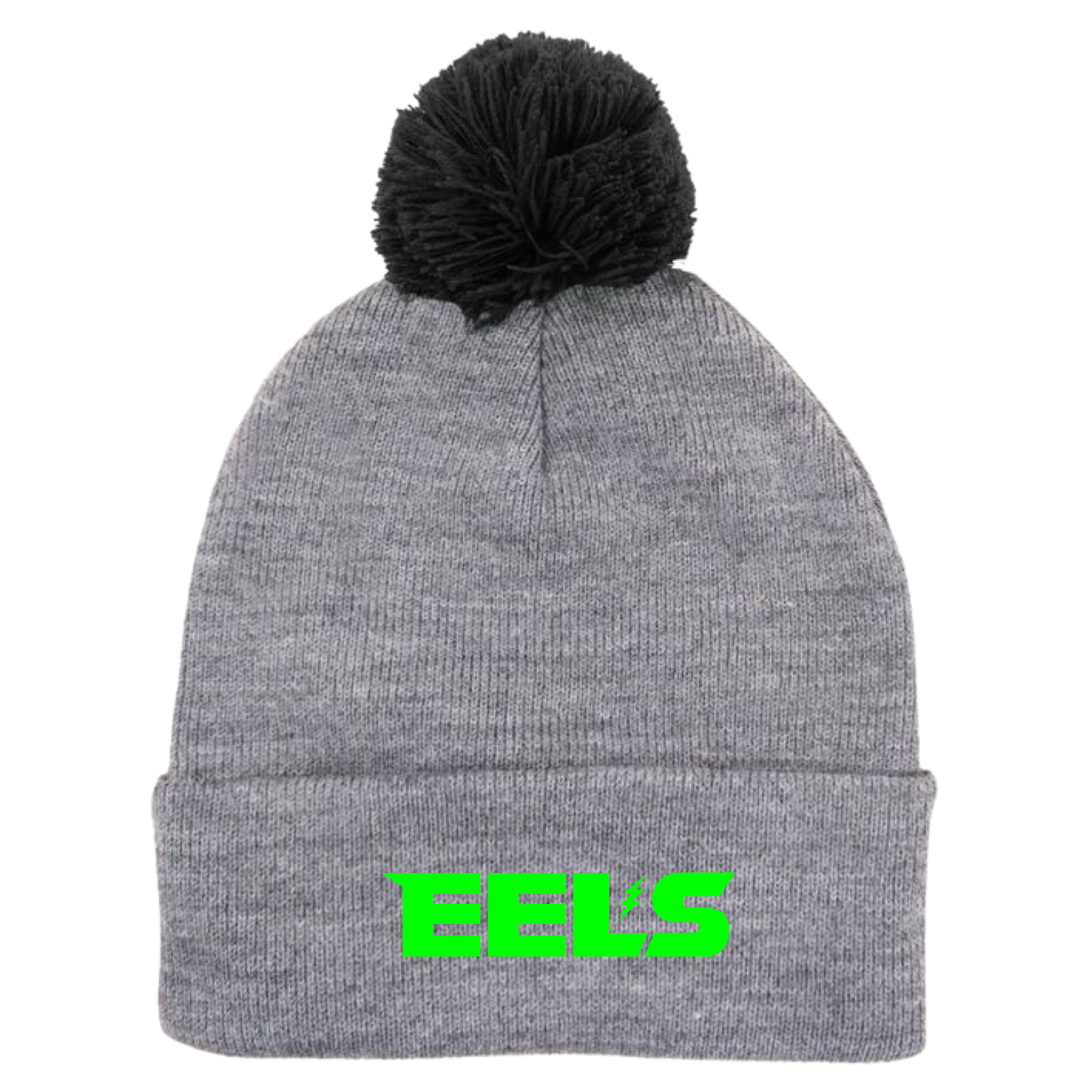 Puff Ball Beanie (Customized) - Evergreen Eels