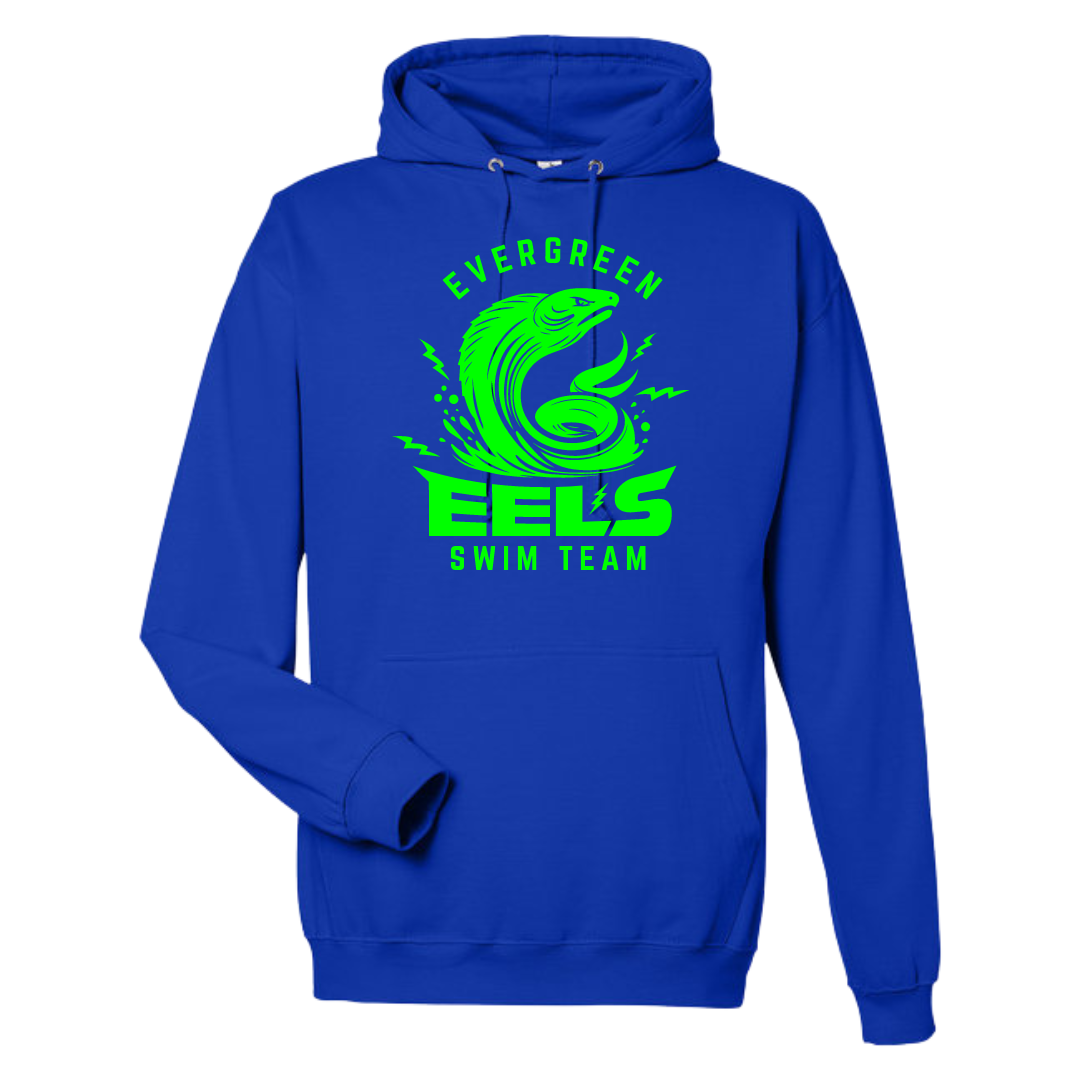 Medium Weight Unisex Hooded Sweatshirt (Customized) - Evergreen Eels