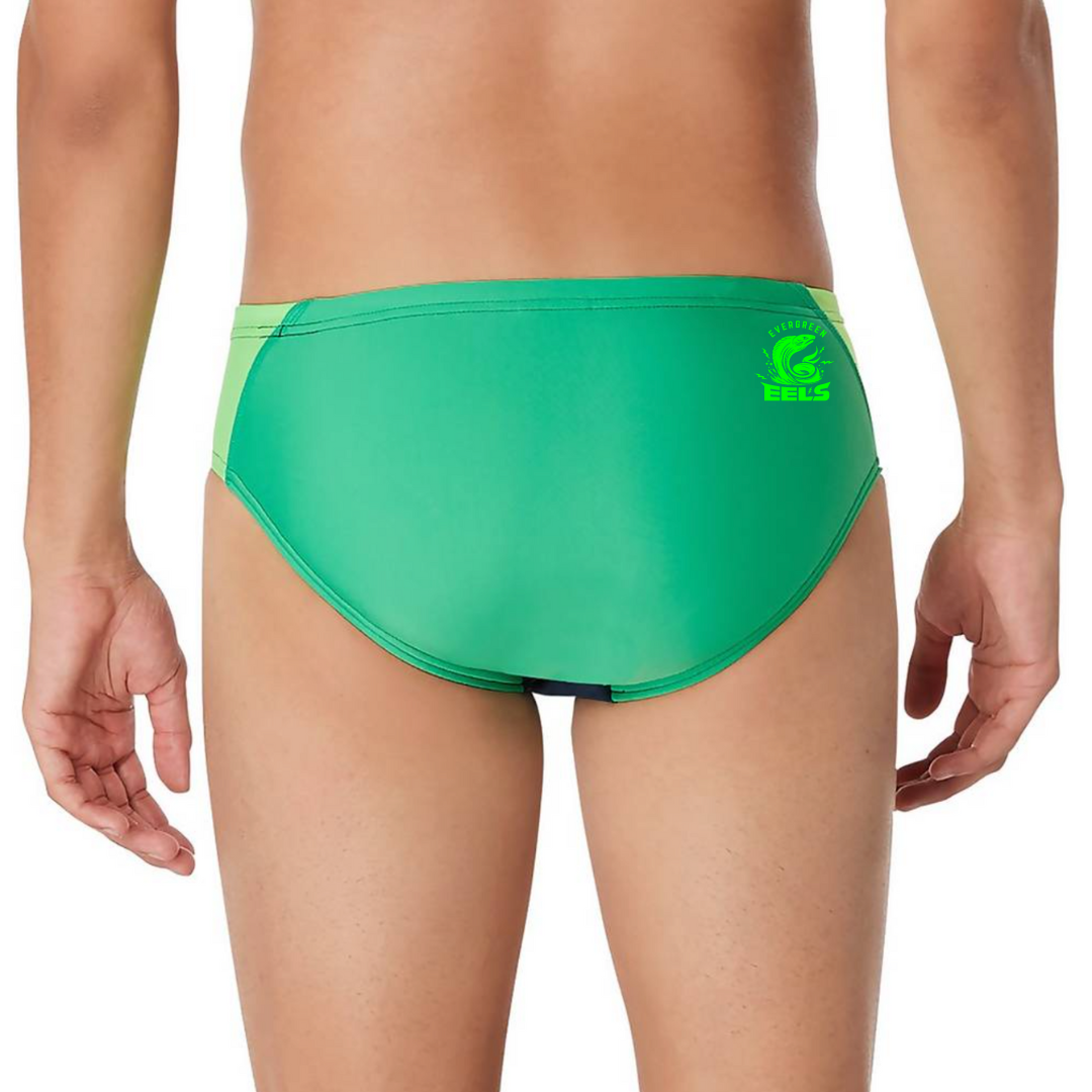 Speedo Pro LT Splice Brief (Heat Pressed) - Evergreen Eels