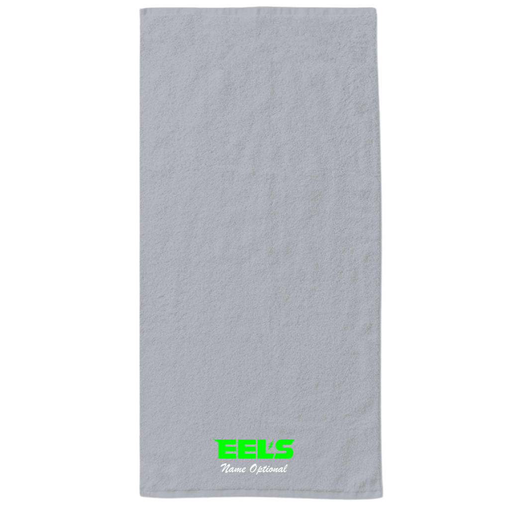 34" x 70" Velour Towel (Customized) - Evergreen Eels