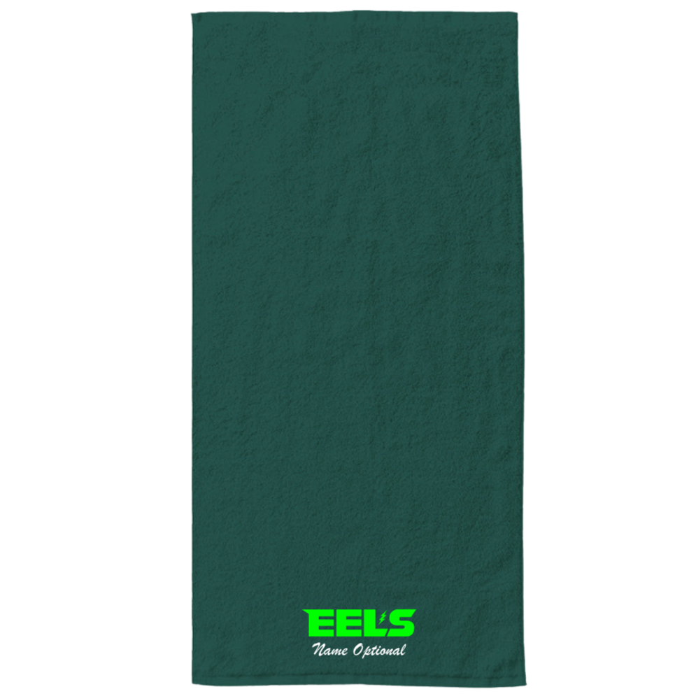 34" x 70" Velour Towel (Customized) - Evergreen Eels