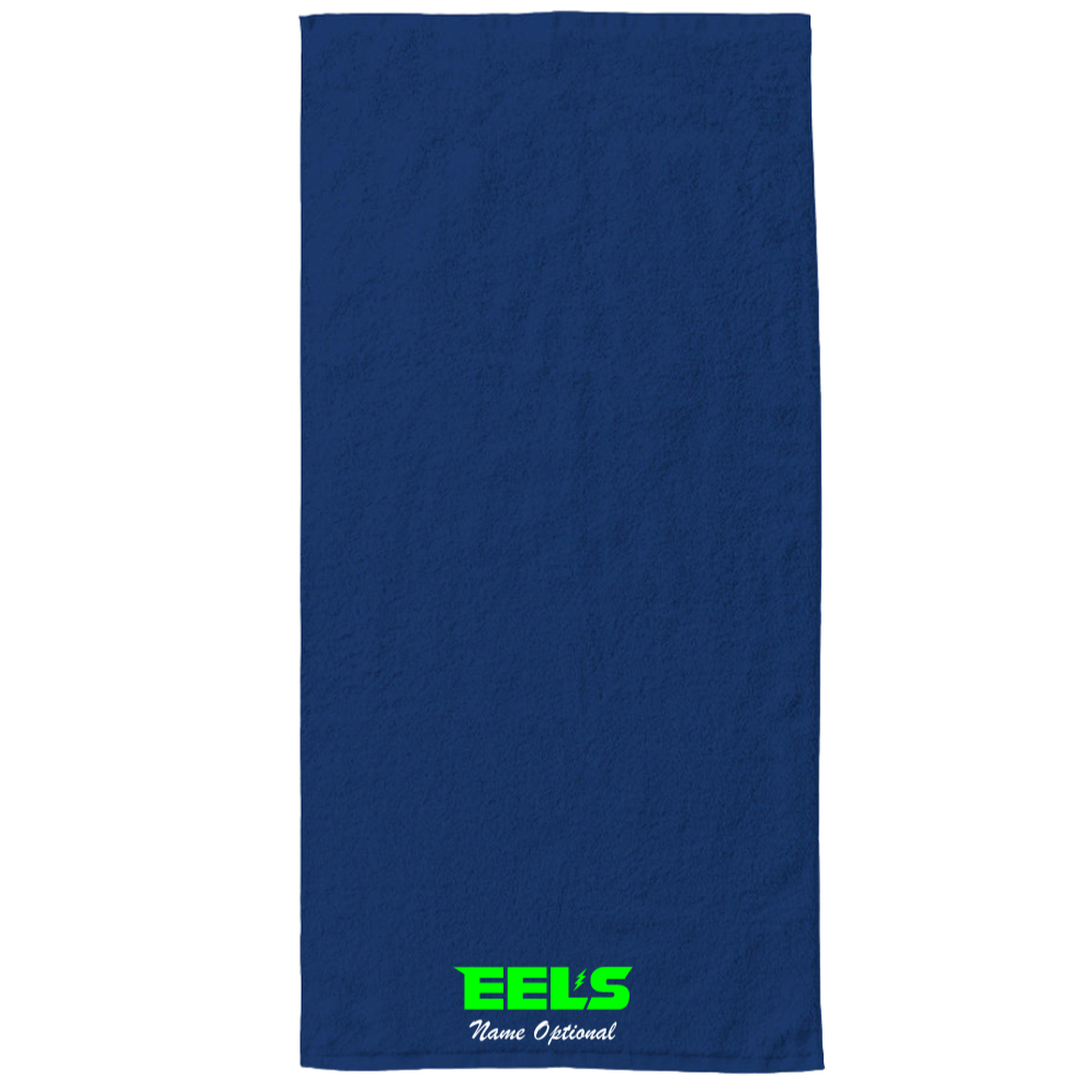 34" x 70" Velour Towel (Customized) - Evergreen Eels