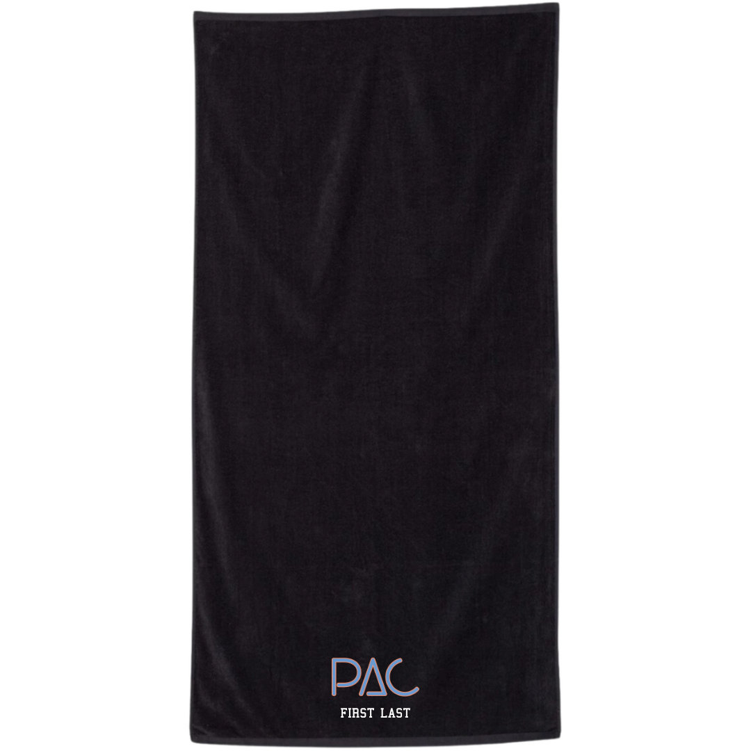 34" x 70" Velour Towel (Customized) - Peachtree Aquatic Club