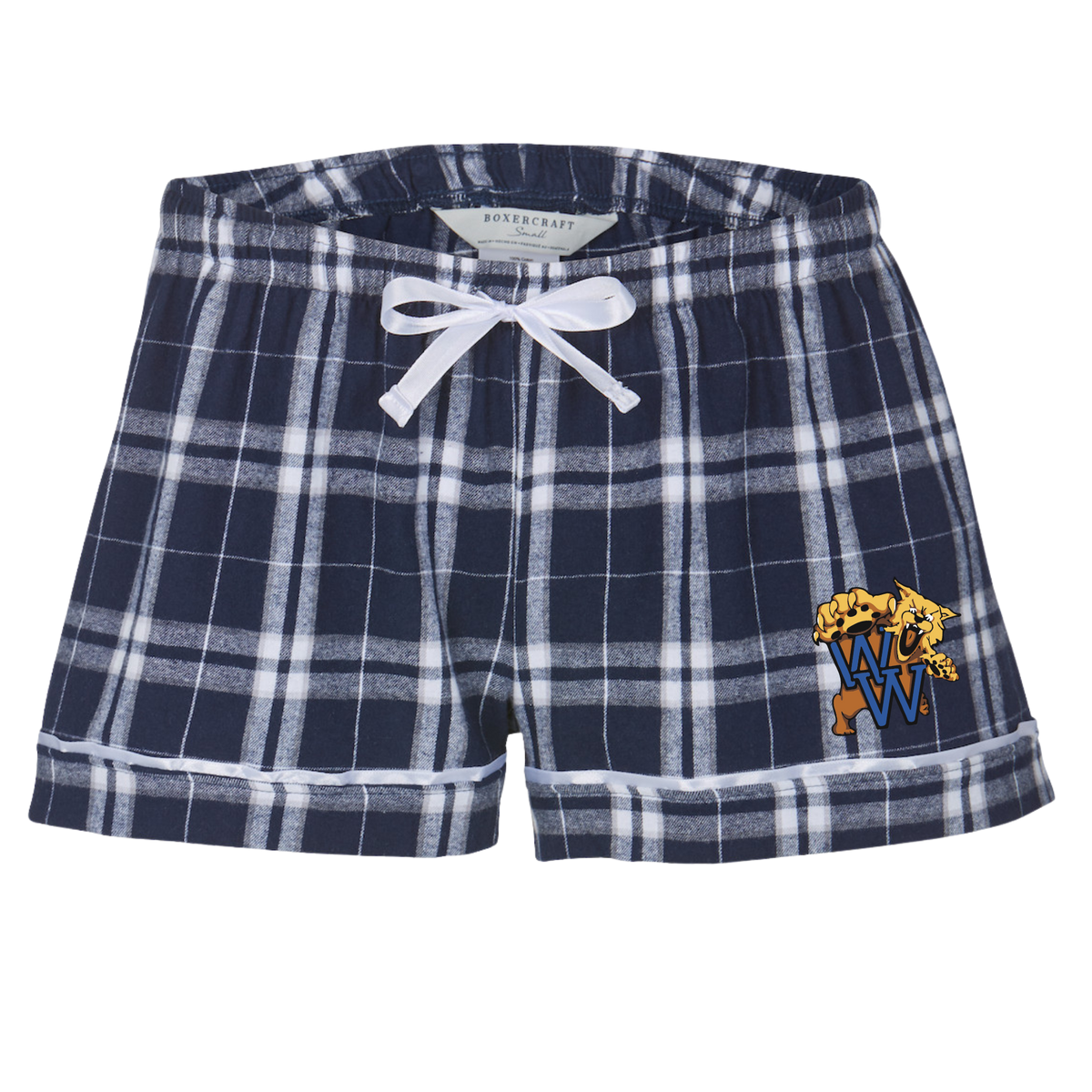 Boxercraft Women's Flannel Short (Heat Press) - Wharton High School