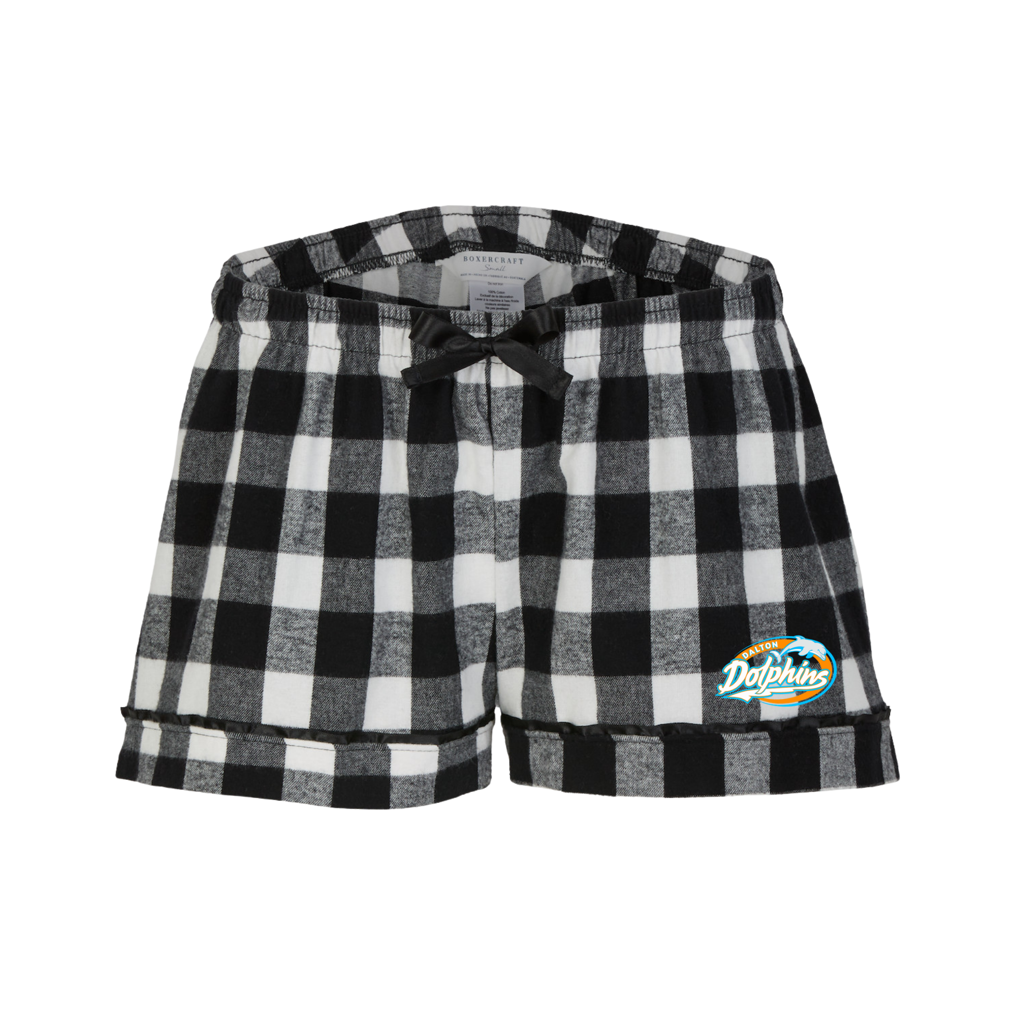 Boxercraft Women's Flannel Short (Heat Press) - Dalton Dolphins