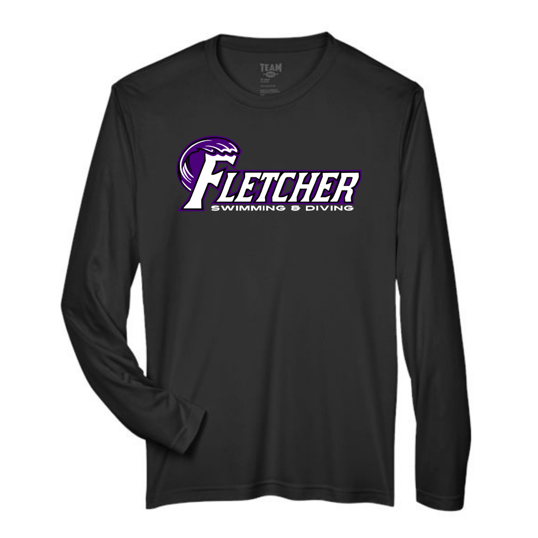 UV 40+ Protection Performance Long-Sleeve Tee (Customized) - Fletcher Swim and Dive