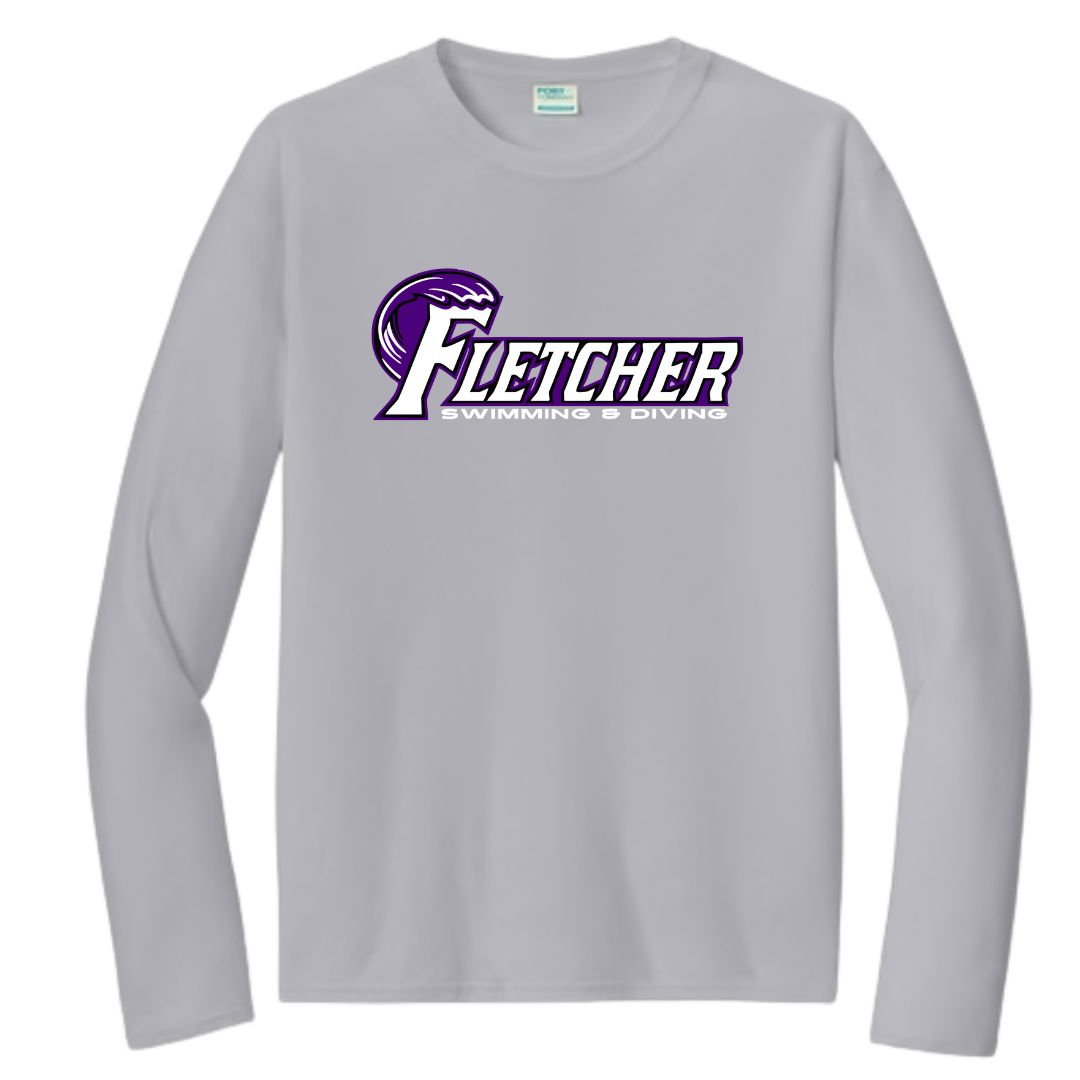 UV 40+ Protection Performance Long-Sleeve Tee (Customized) - Fletcher Swim and Dive