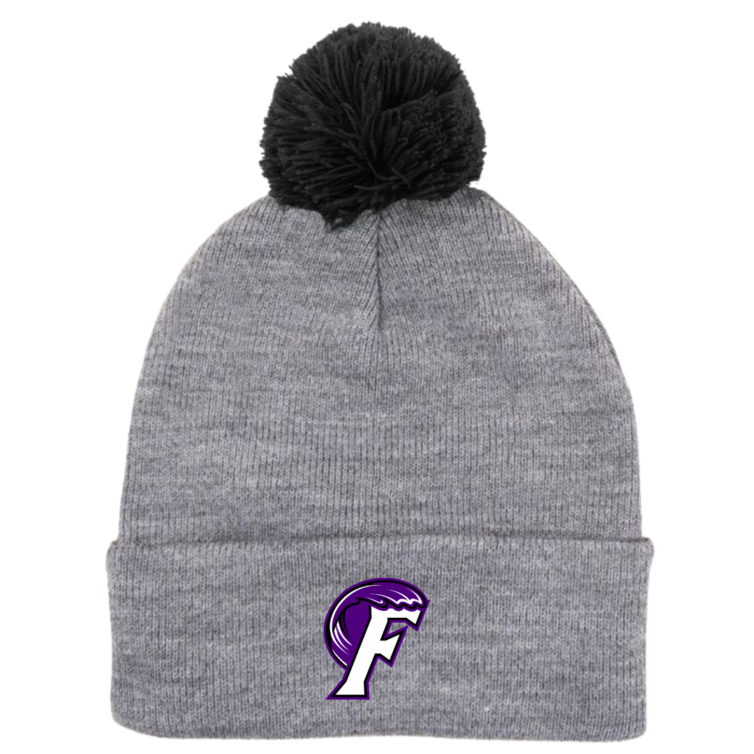 Puff Ball Beanie (Customized) - Fletcher Swim and Dive